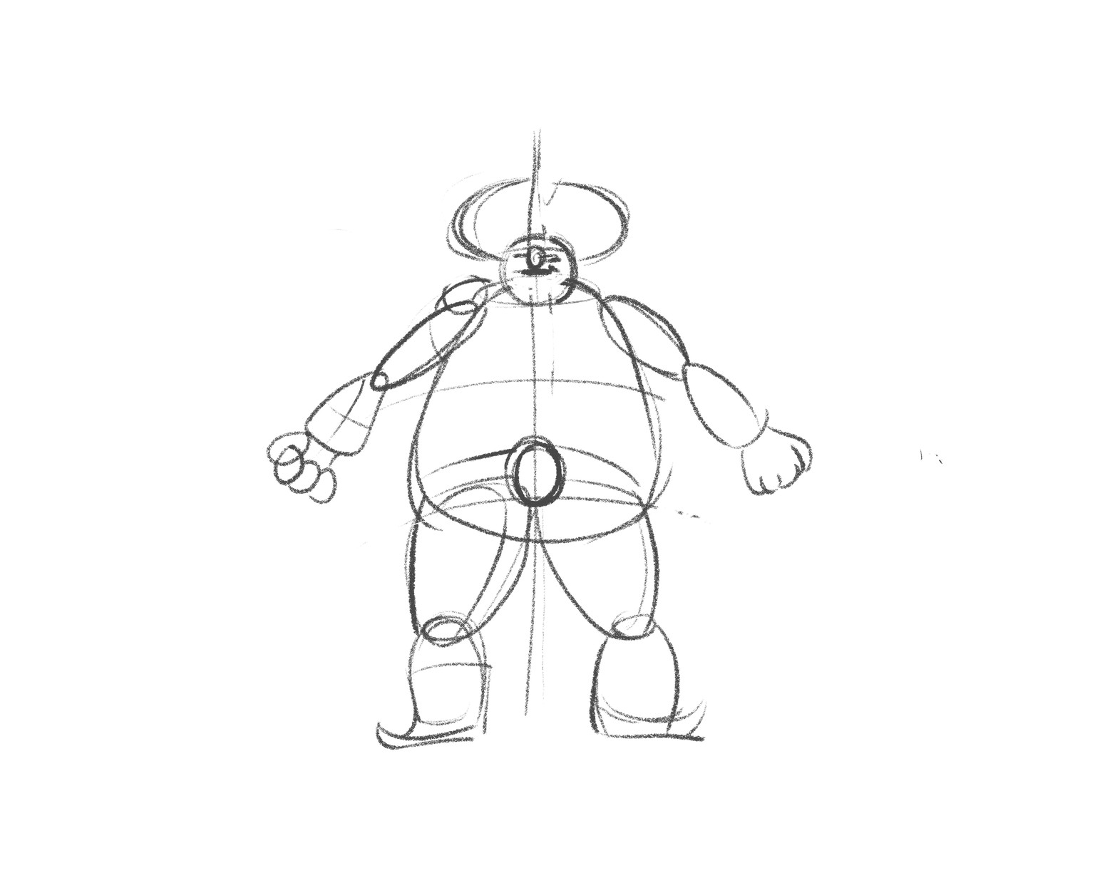 First Character Design Attempt - image 1 - student project