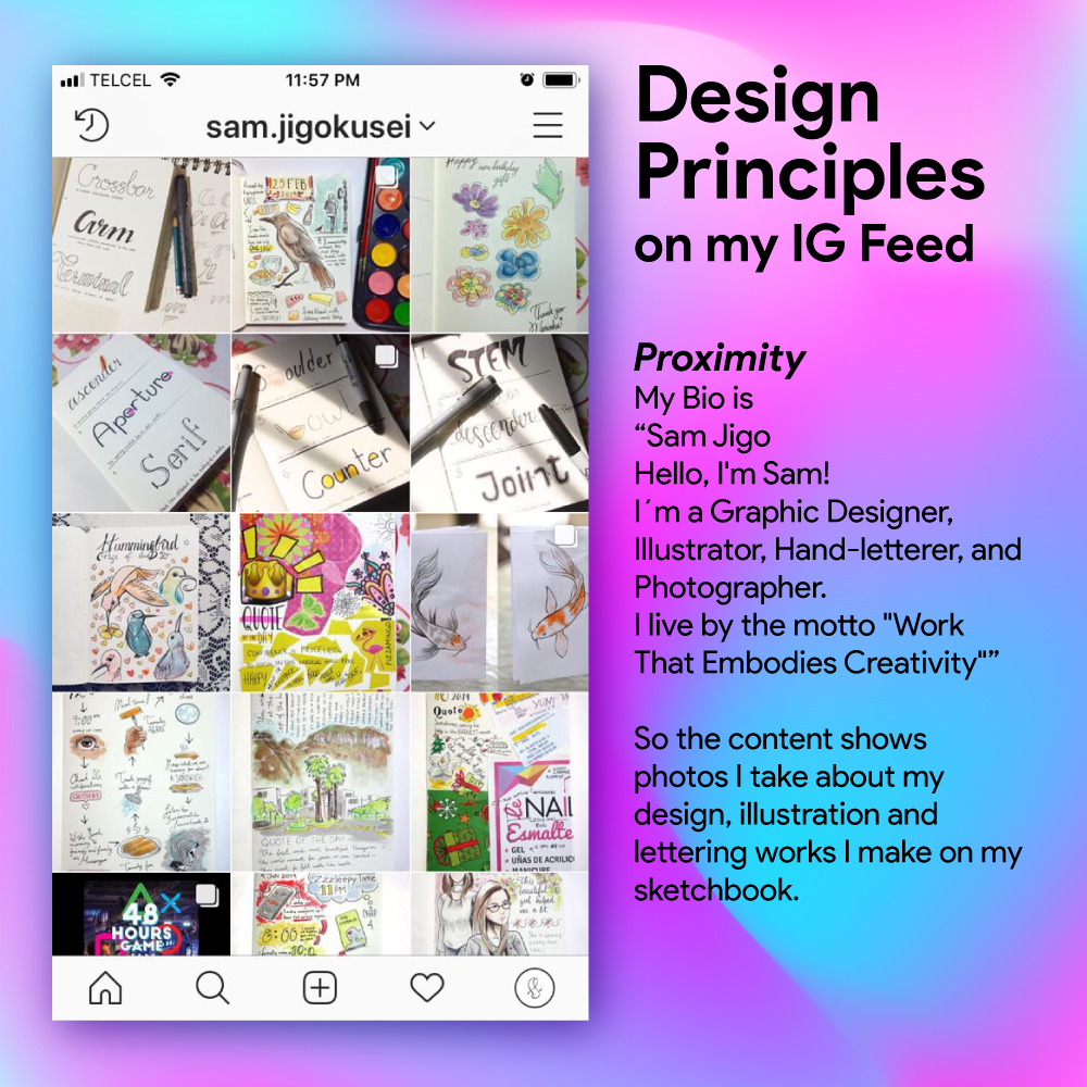 Design Principles on my IG feed - image 4 - student project