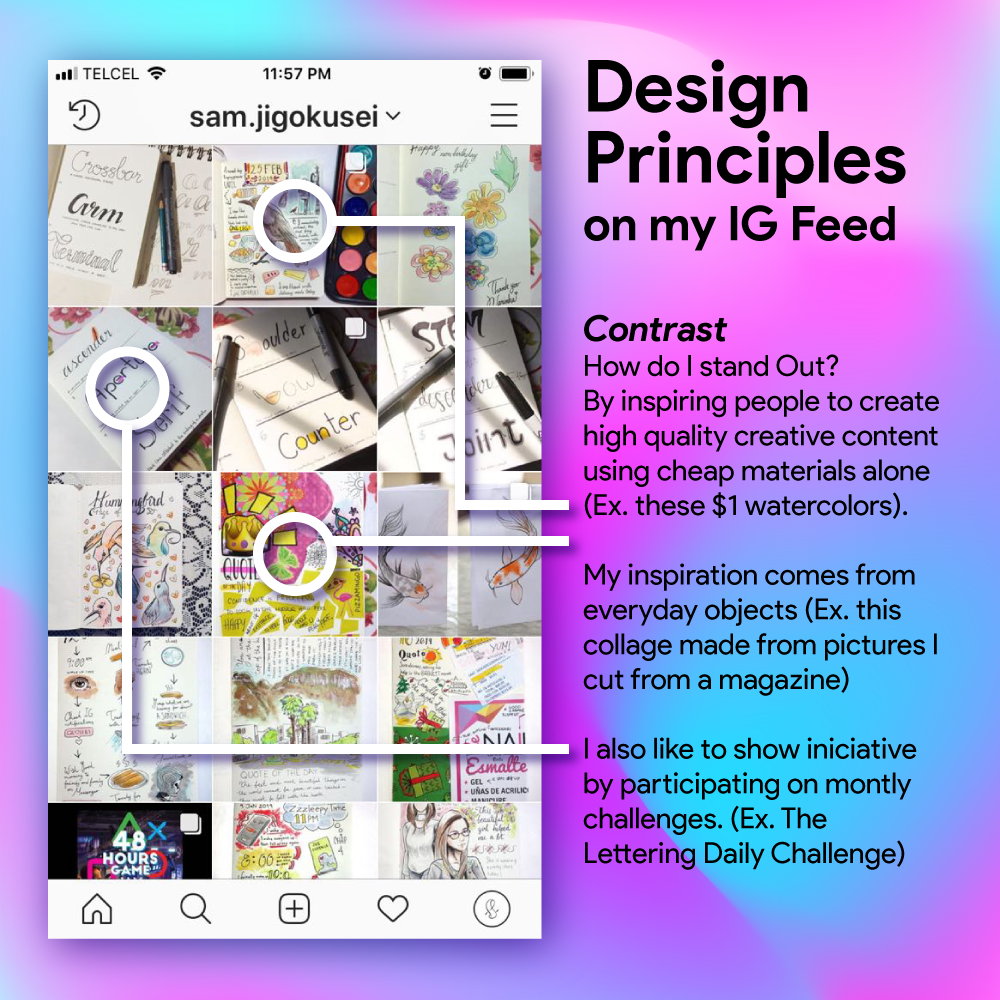 Design Principles on my IG feed - image 1 - student project