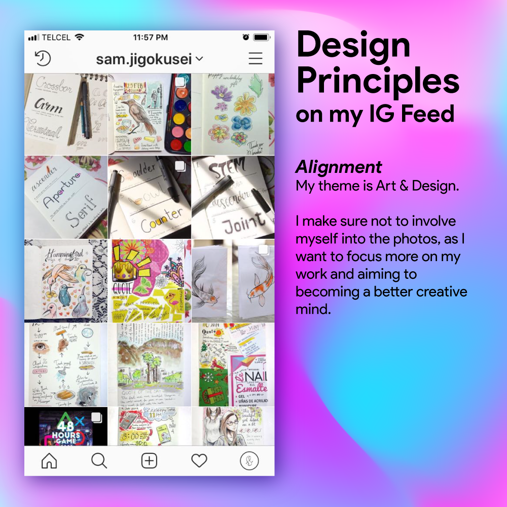 Design Principles on my IG feed - image 3 - student project