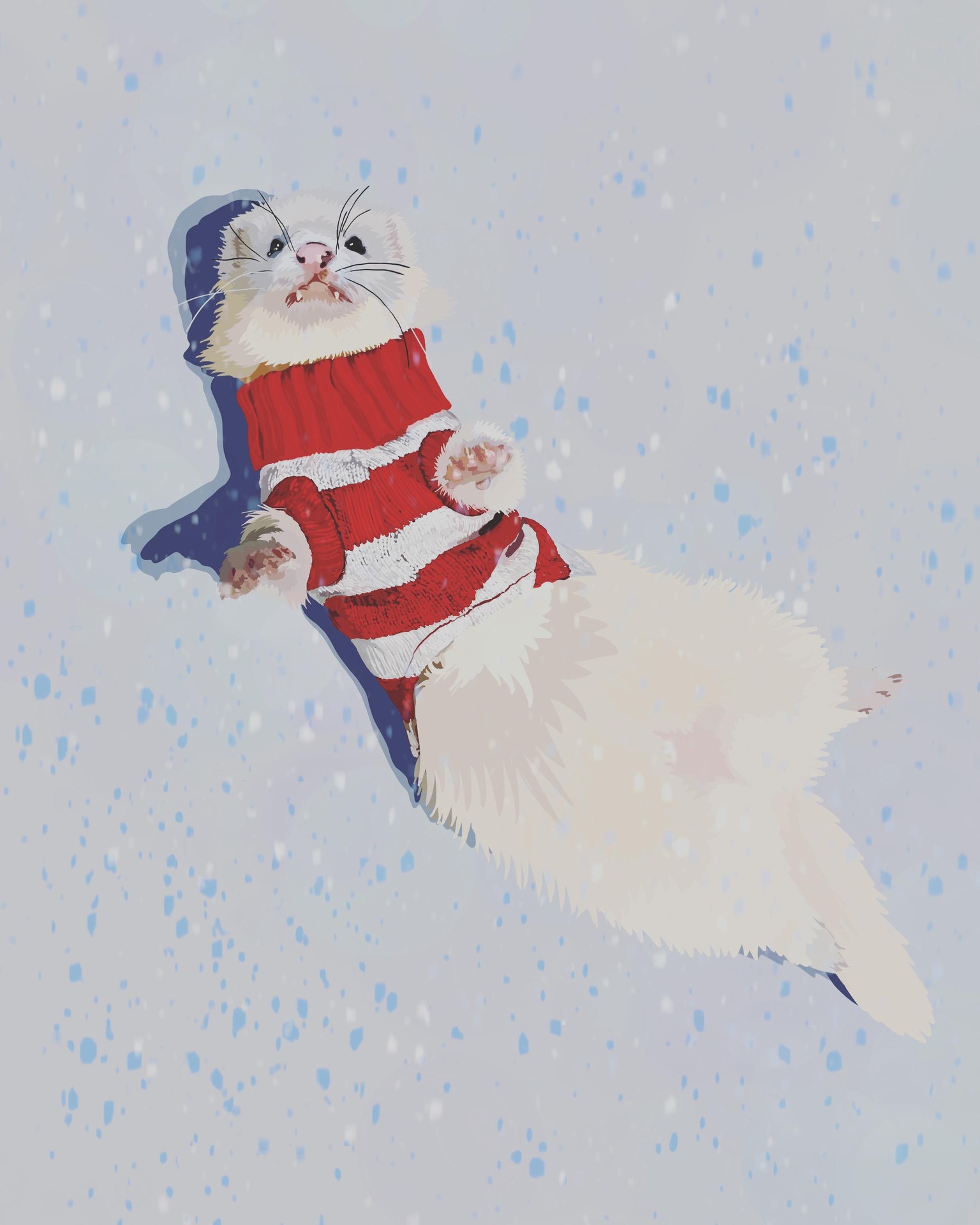 Frettchen im Schnee - image 1 - student project