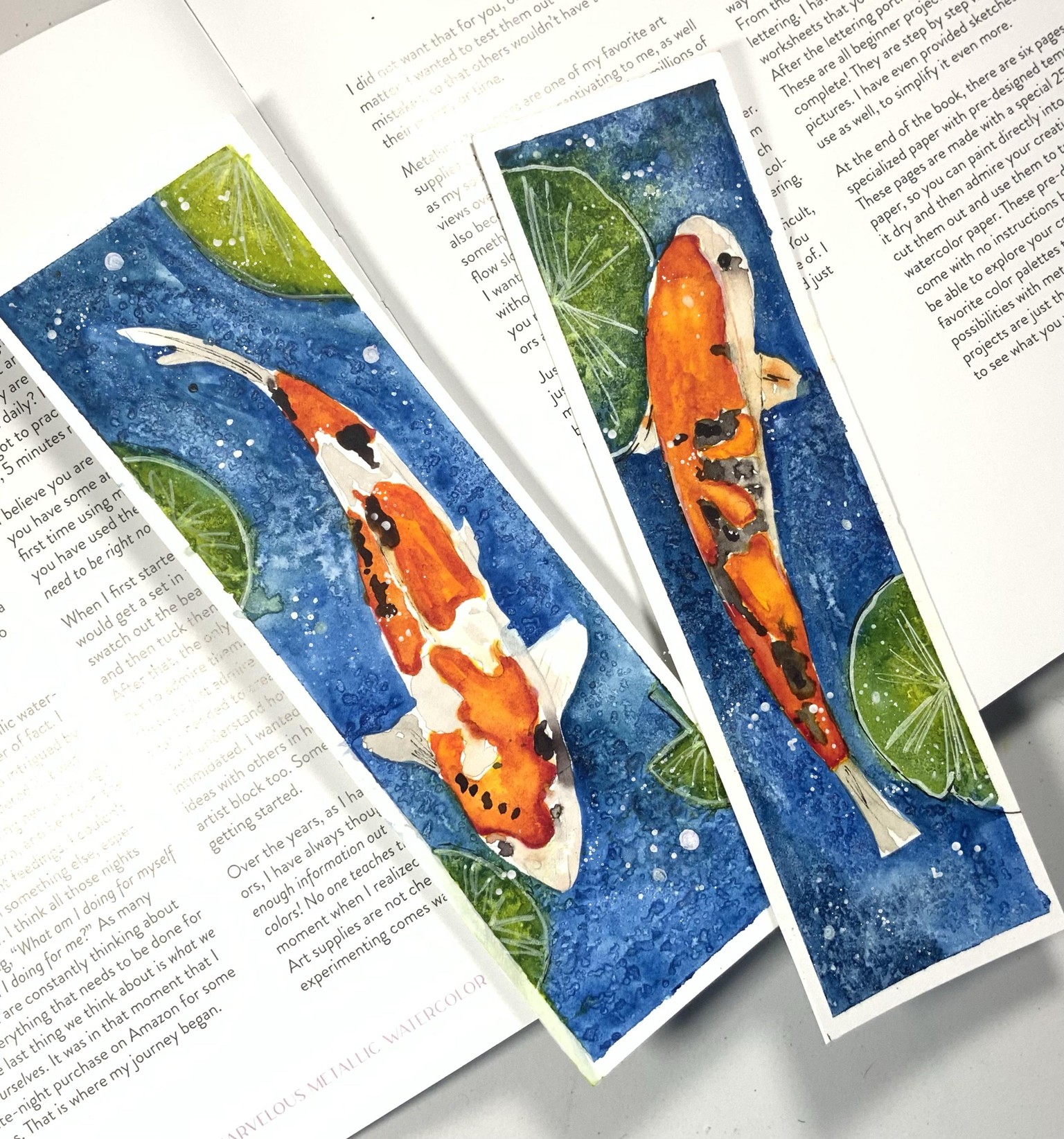 Koi Fish Bookmarks - image 1 - student project