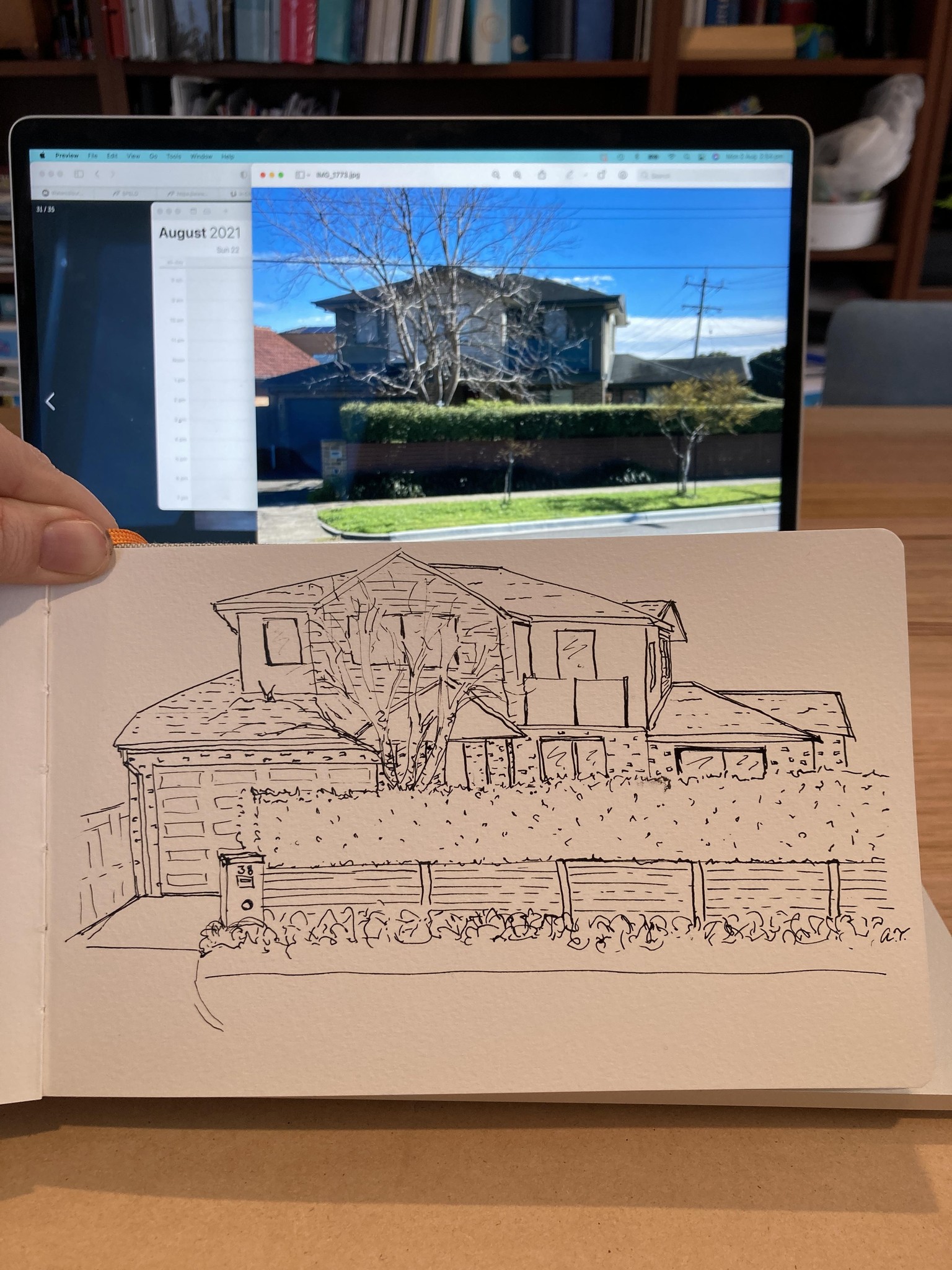 Watercolour and ink houses. - image 6 - student project
