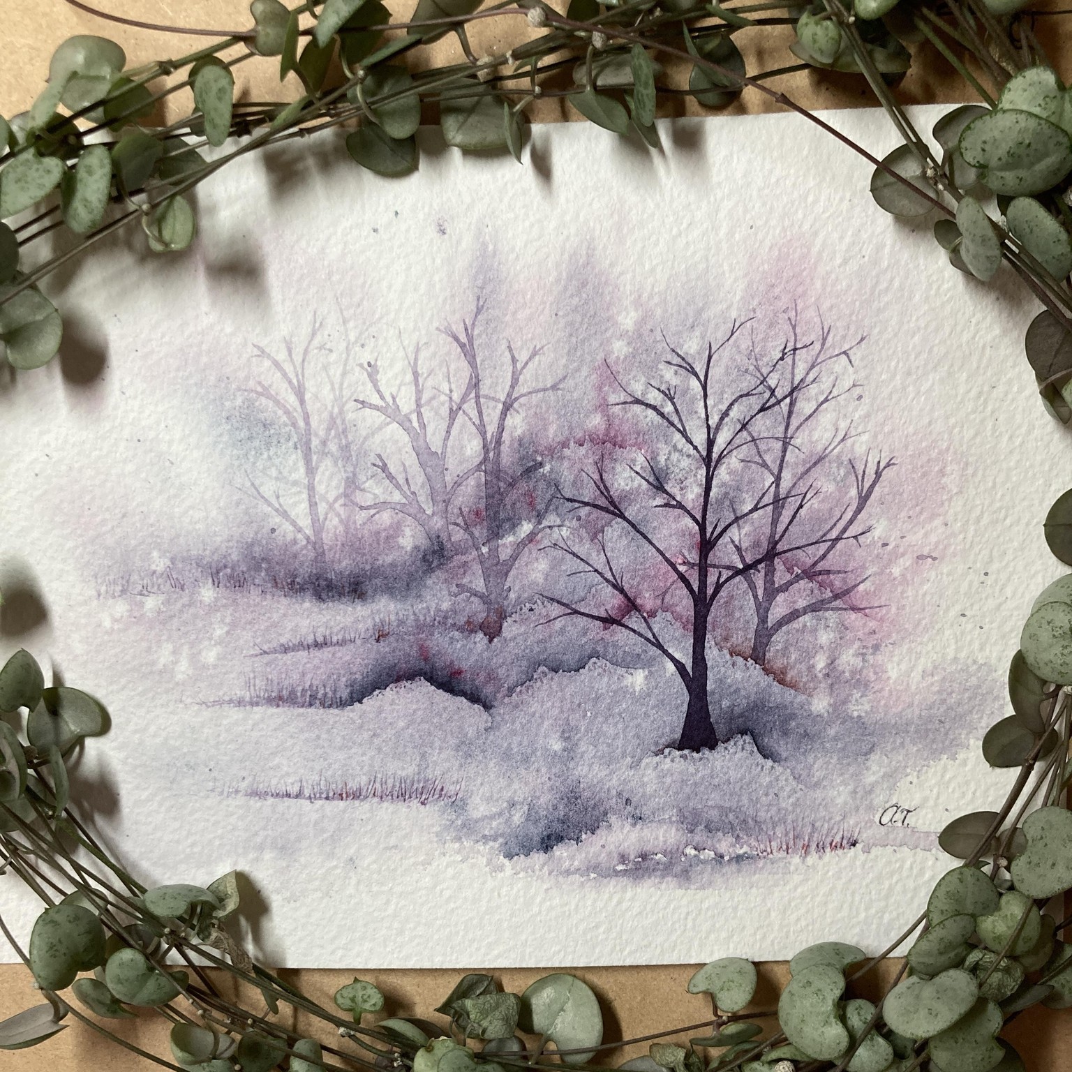 Spontaneous Watercolour Landscape - image 3 - student project