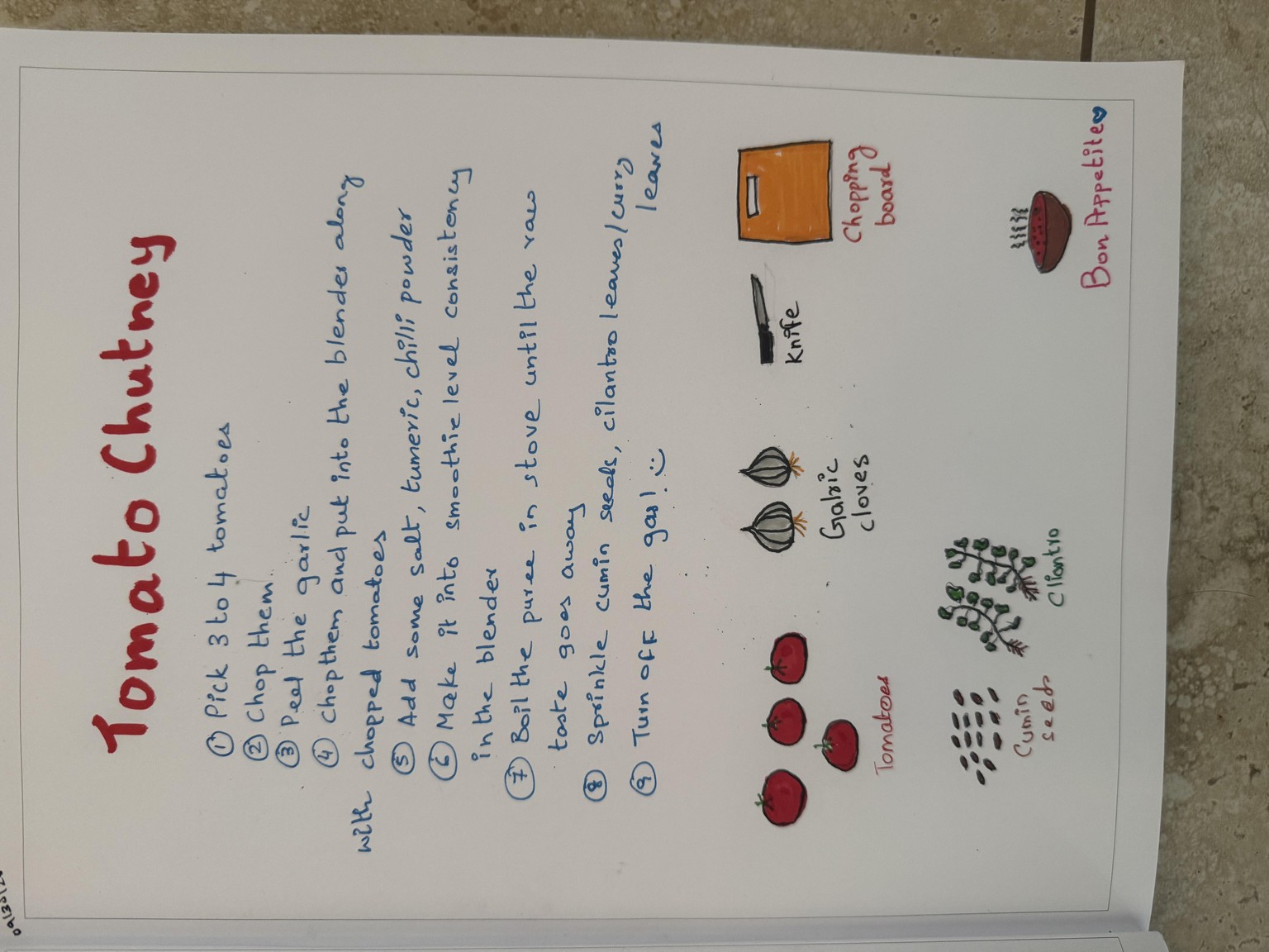 Tomato chutney - image 1 - student project
