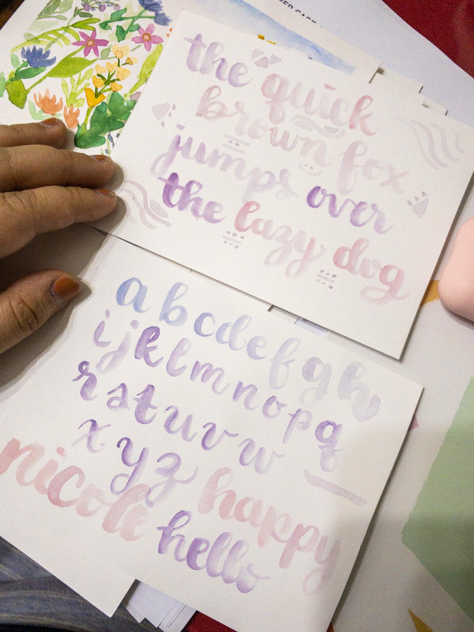 brush lettering - image 1 - student project