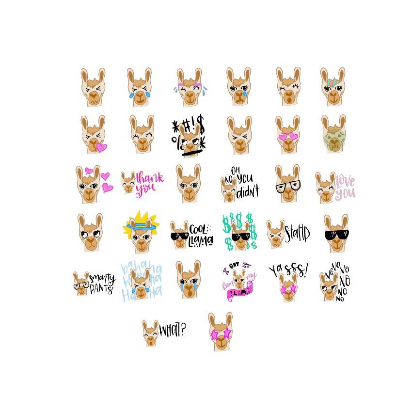 30 LLAMA EMOTES - image 1 - student project