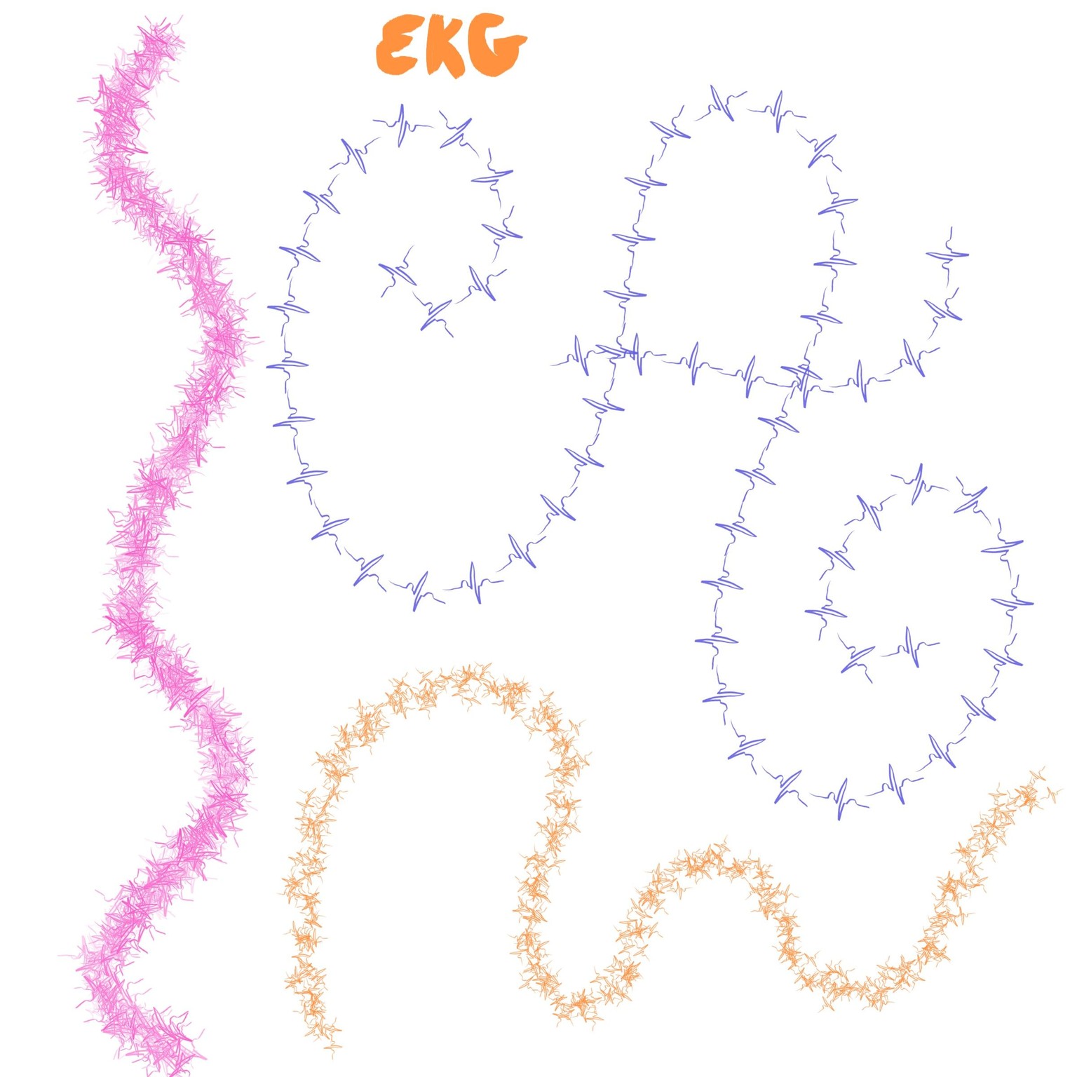 feathers, bark, fur, EKG - image 1 - student project