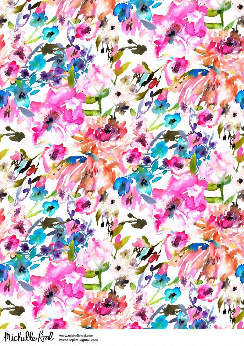 watercolour peony - image 2 - student project