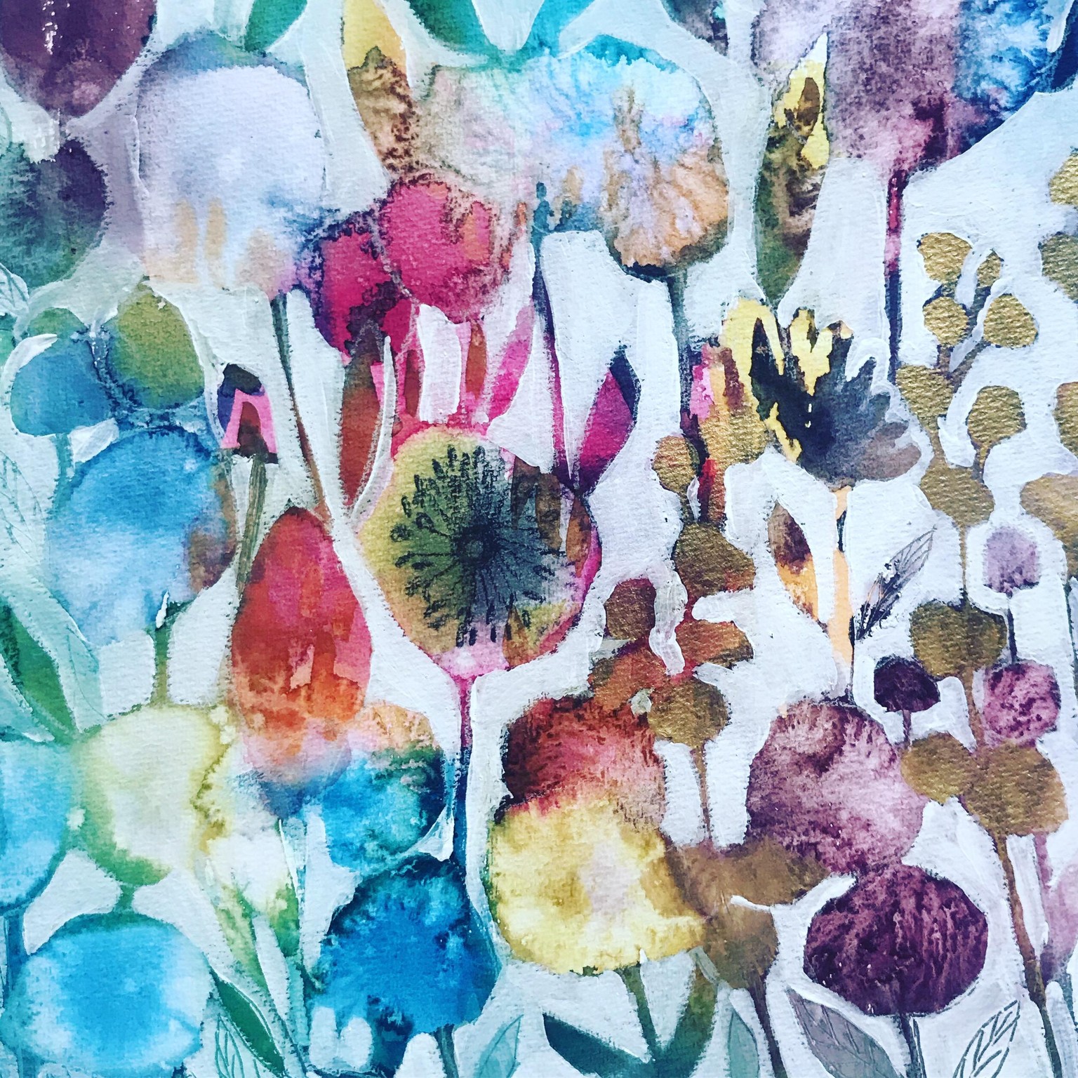 abstract floral - image 1 - student project