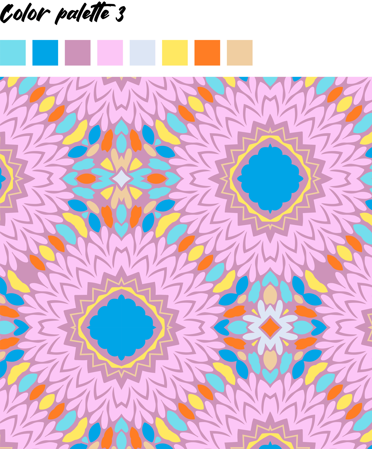 Recoloring Pattern With 3 Different Color Palettes - image 4 - student project