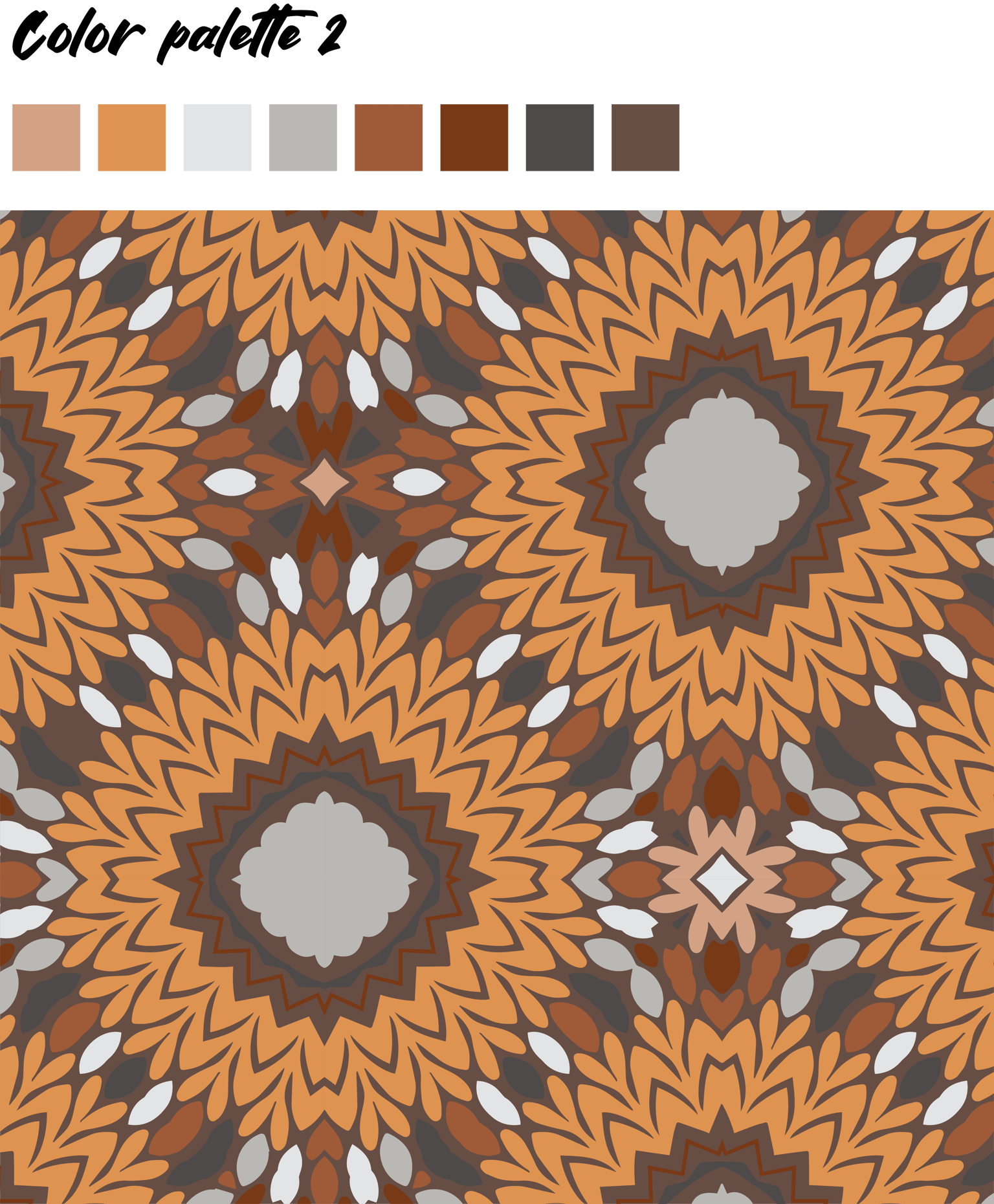 Recoloring Pattern With 3 Different Color Palettes - image 3 - student project