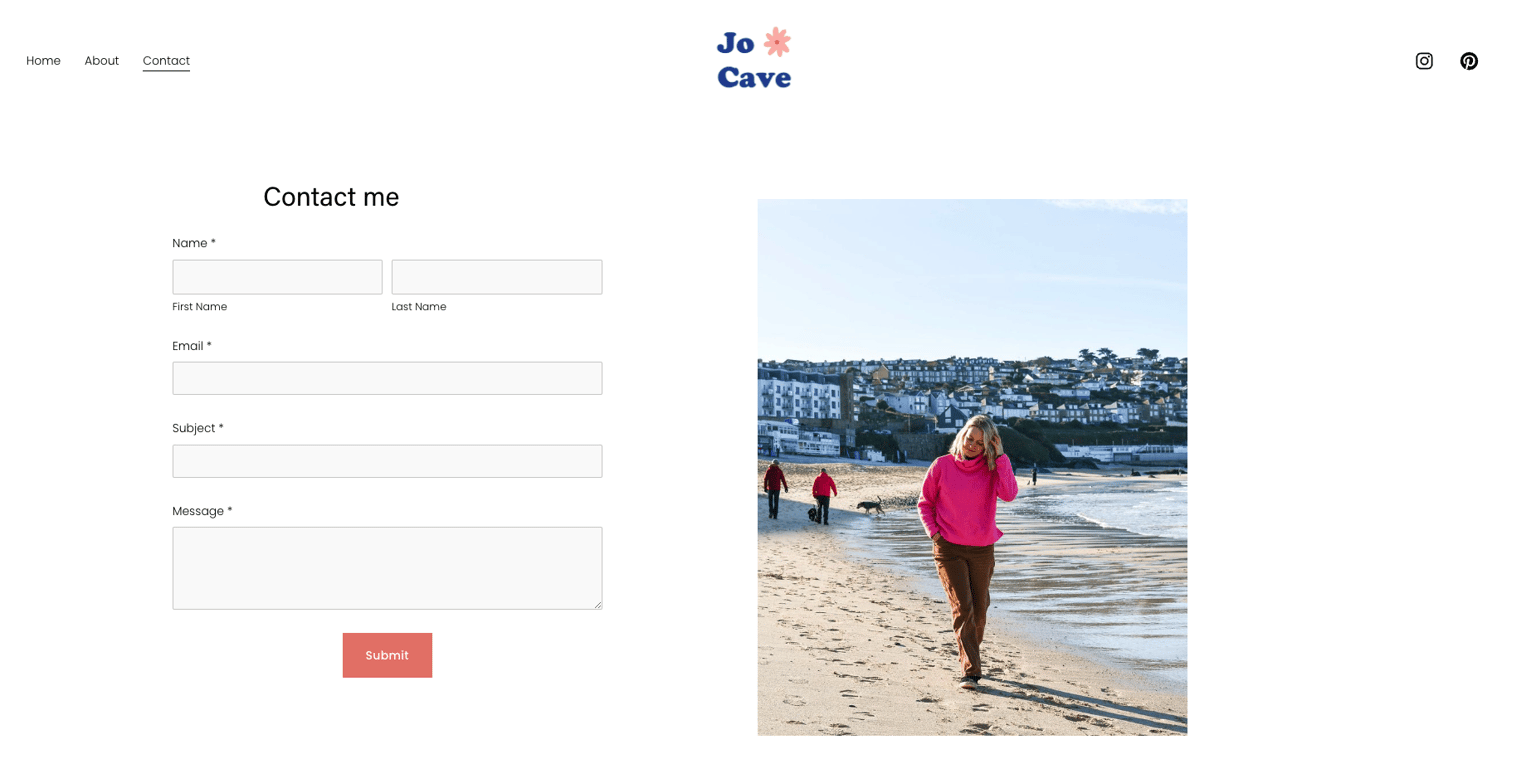 Jo Cave Creative - my new website - image 4 - student project