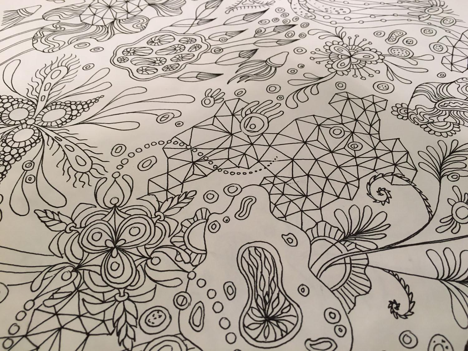 “Botanical Triangulation” Pattern - image 3 - student project