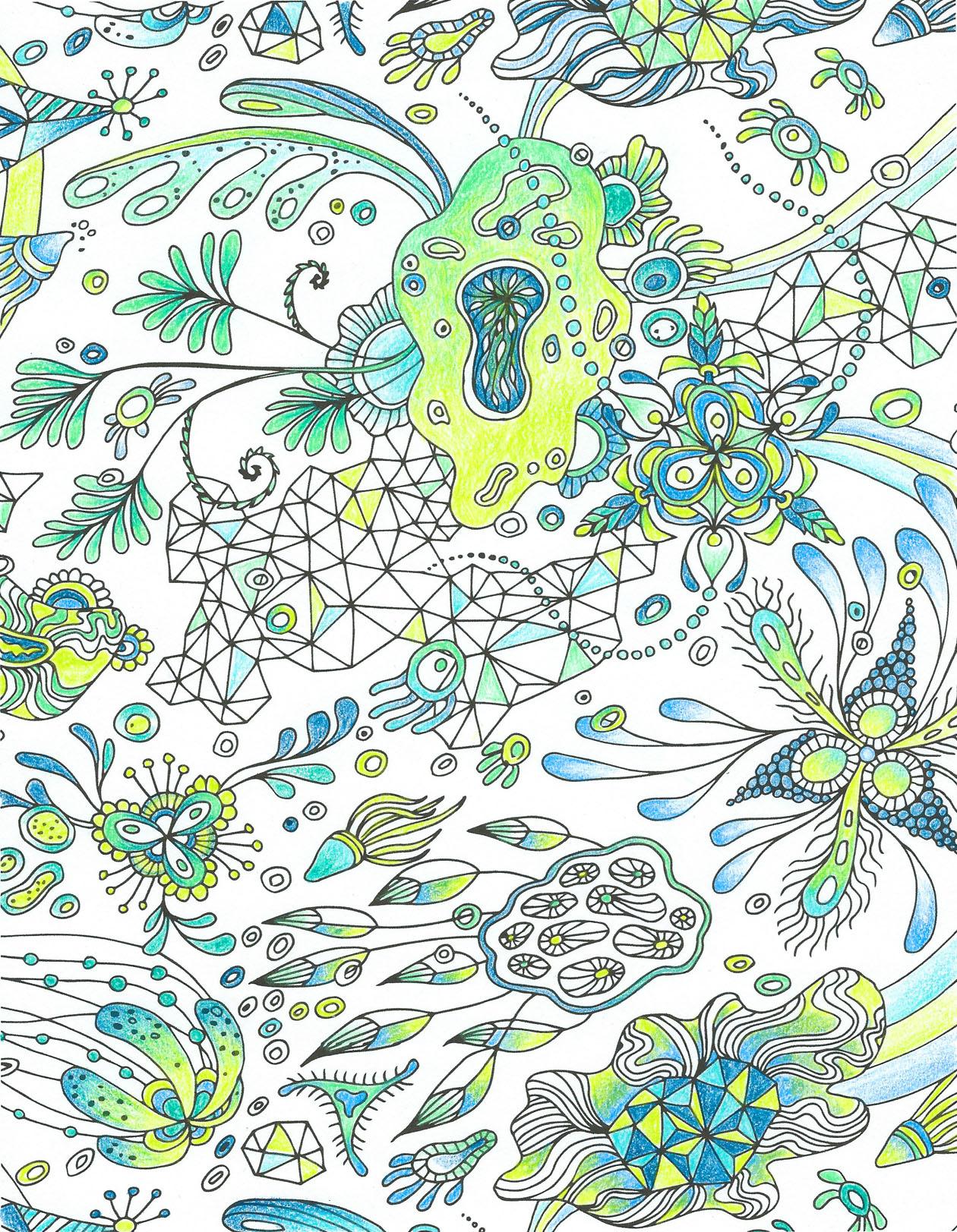 “Botanical Triangulation” Pattern - image 5 - student project