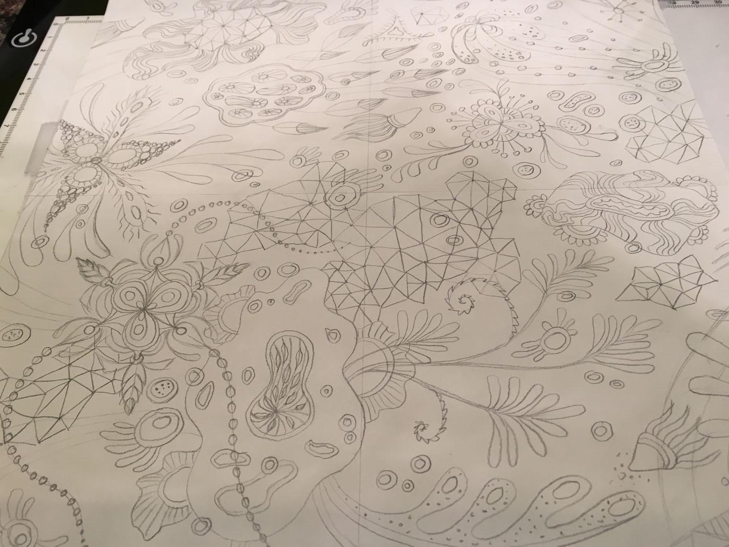 “Botanical Triangulation” Pattern - image 1 - student project