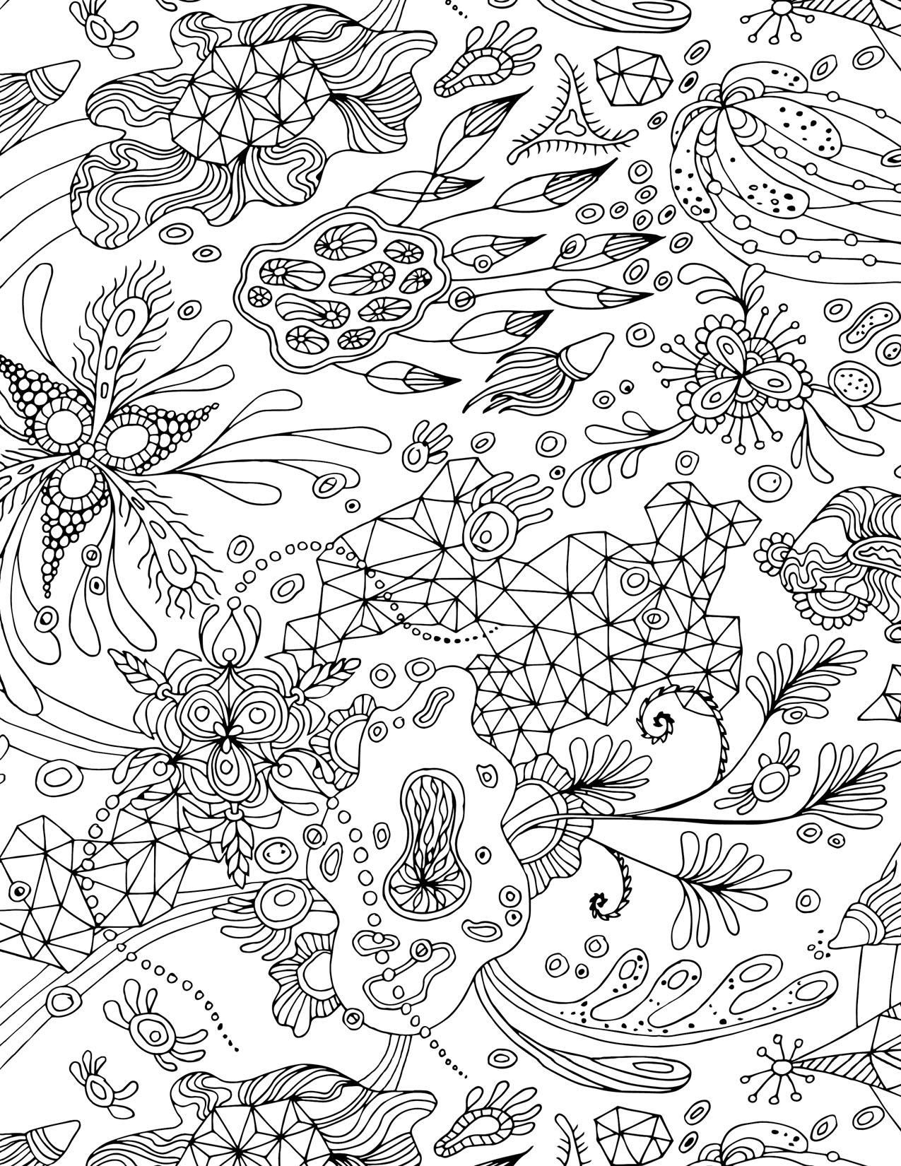 “Botanical Triangulation” Pattern - image 4 - student project