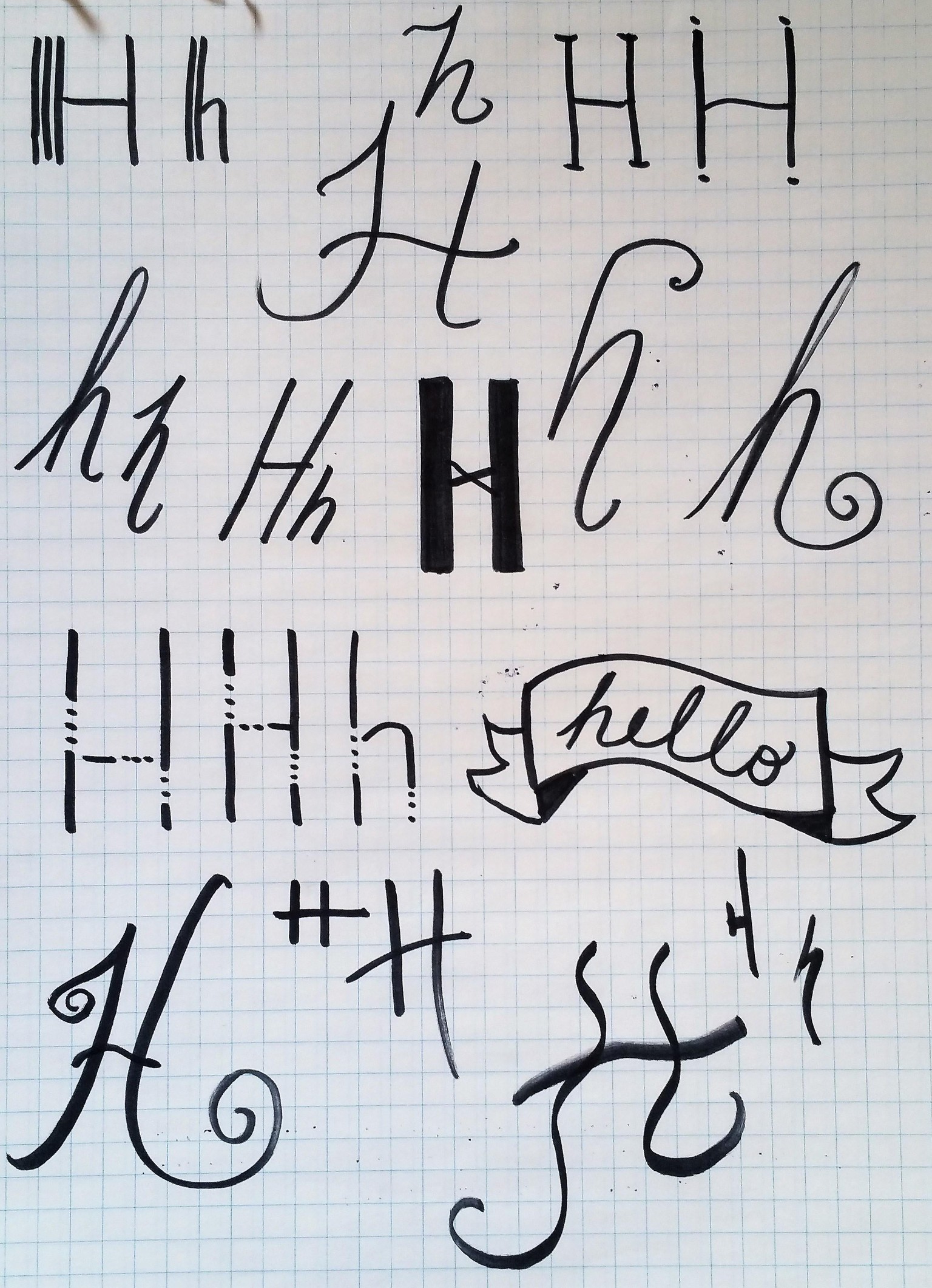 H's to discover unique hand-lettering style - image 1 - student project