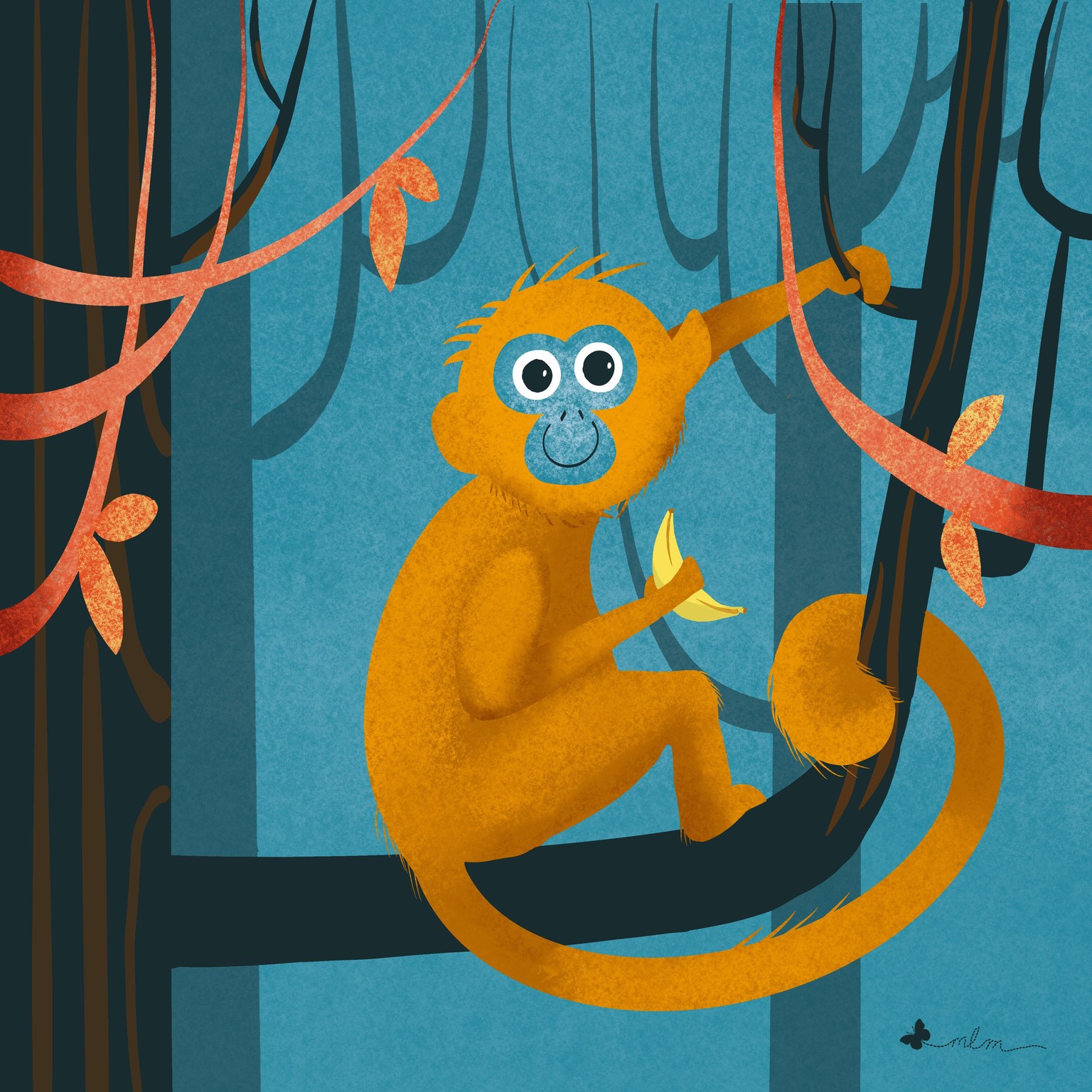 Jungle Vibes -Fun Monkey - image 1 - student project
