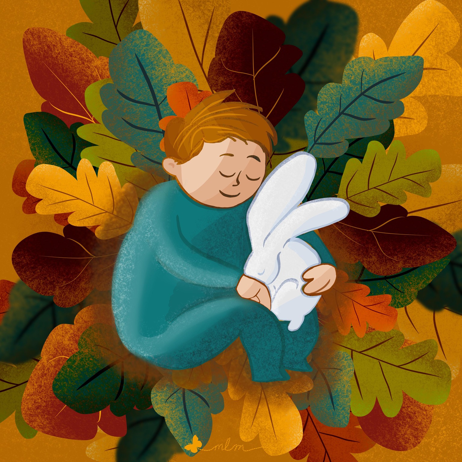 Baby Boy and Bunny Dreaming - image 1 - student project