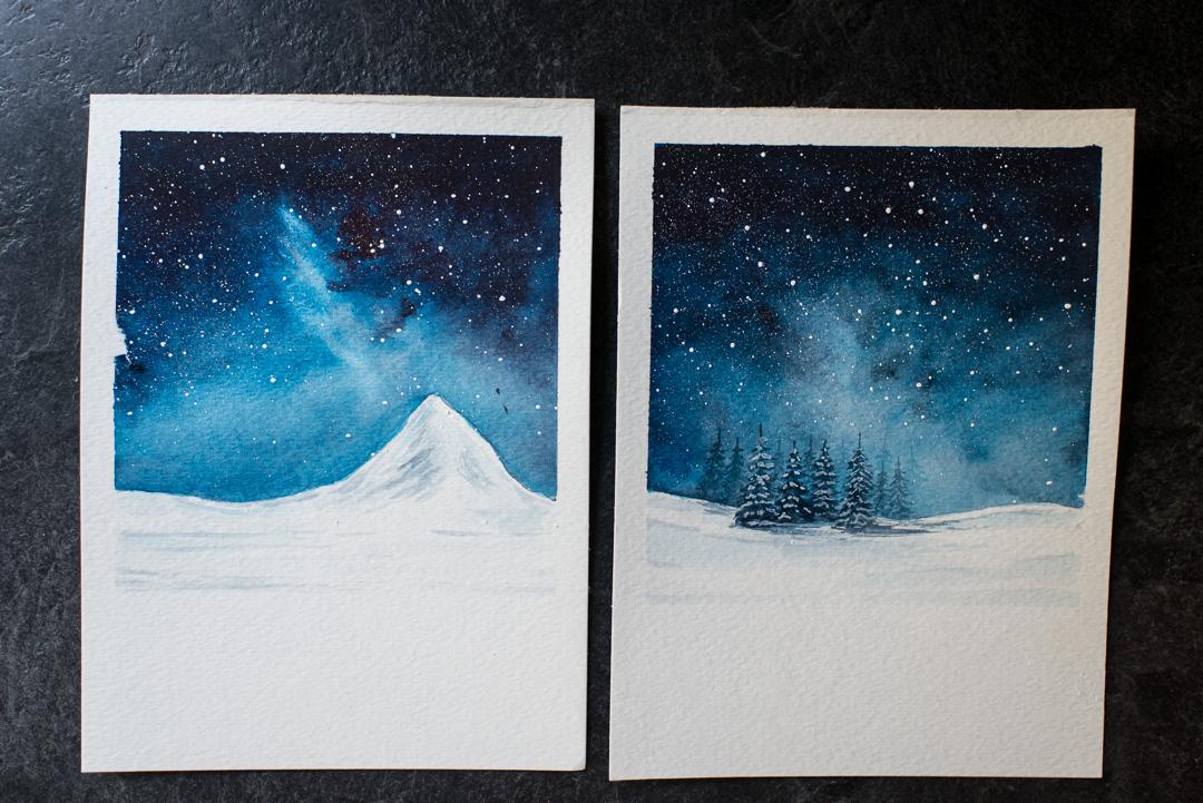 Night Sky + Snowy Landscape - image 6 - student project