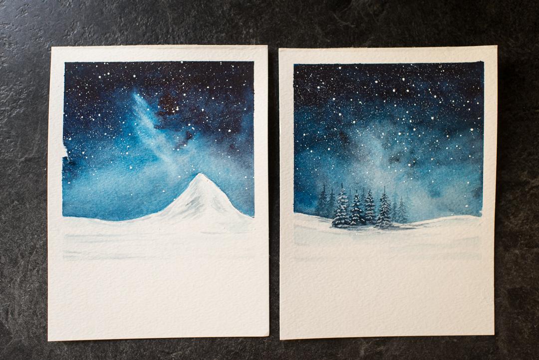 Night Sky + Snowy Landscape - image 1 - student project