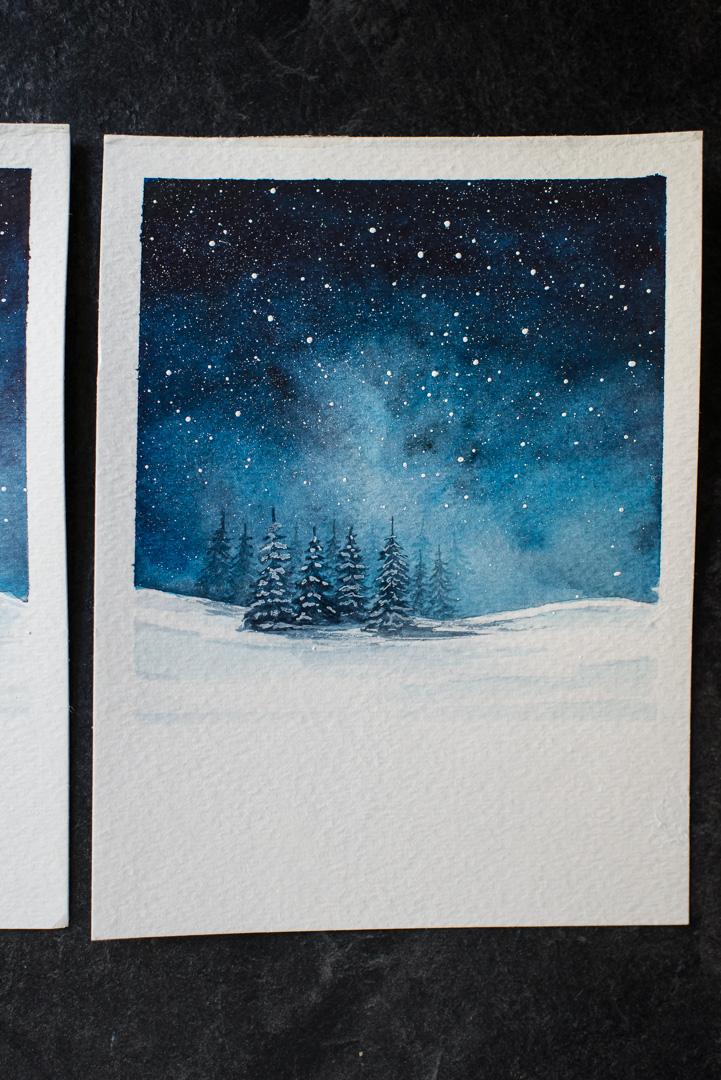 Night Sky + Snowy Landscape - image 3 - student project