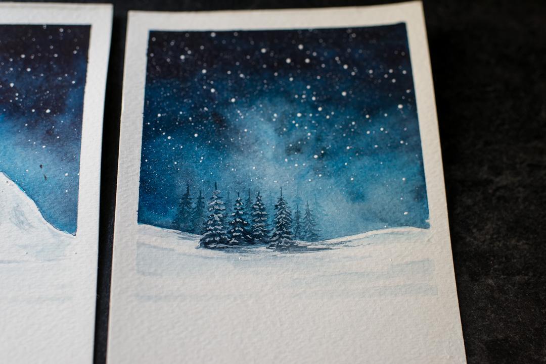 Night Sky + Snowy Landscape - image 4 - student project