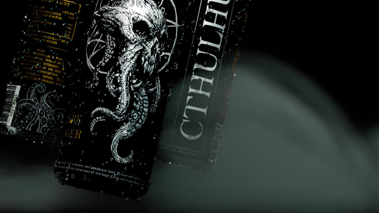 Cthulhu Dark Lager Beer - image 1 - student project