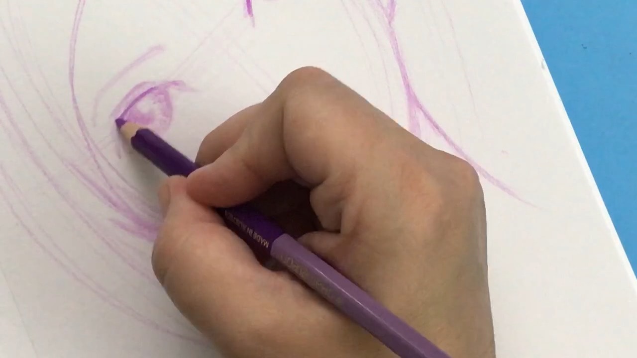 Whimsical Face - Monochromatic Drawing - image 2 - student project