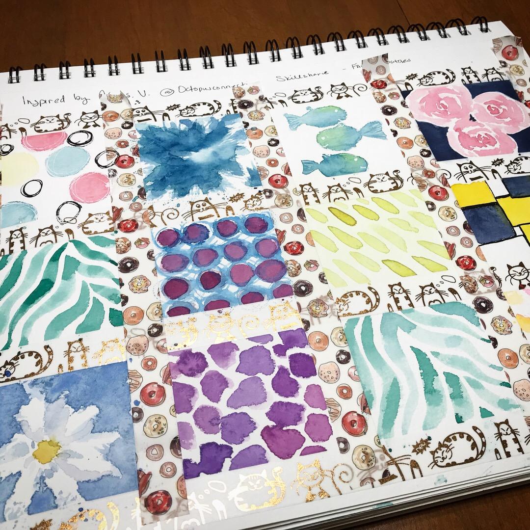 Fun with Watercolor Fabric Swatches - image 1 - student project