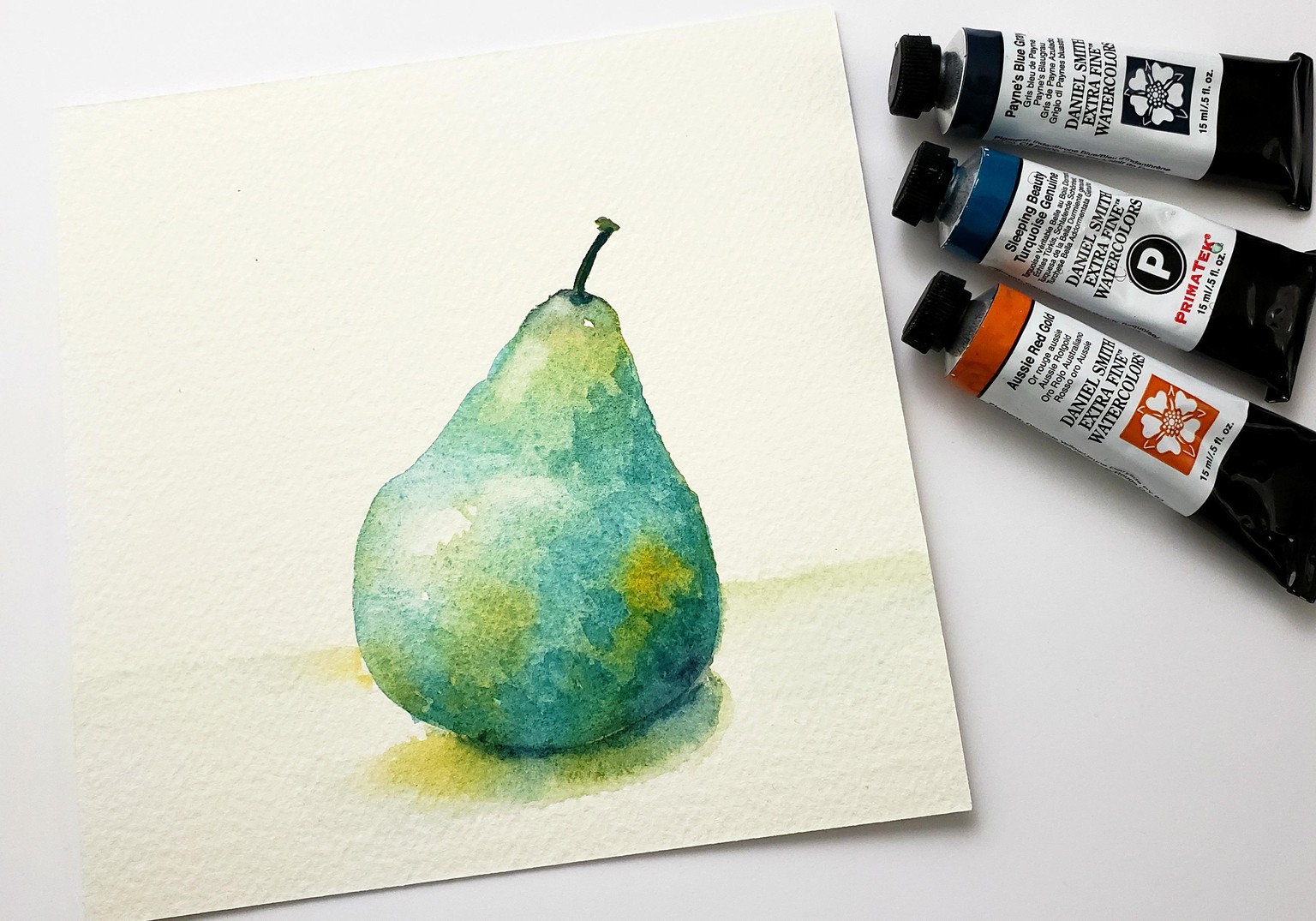 Pretty Watercolor Pear - Sample Project - image 1 - student project