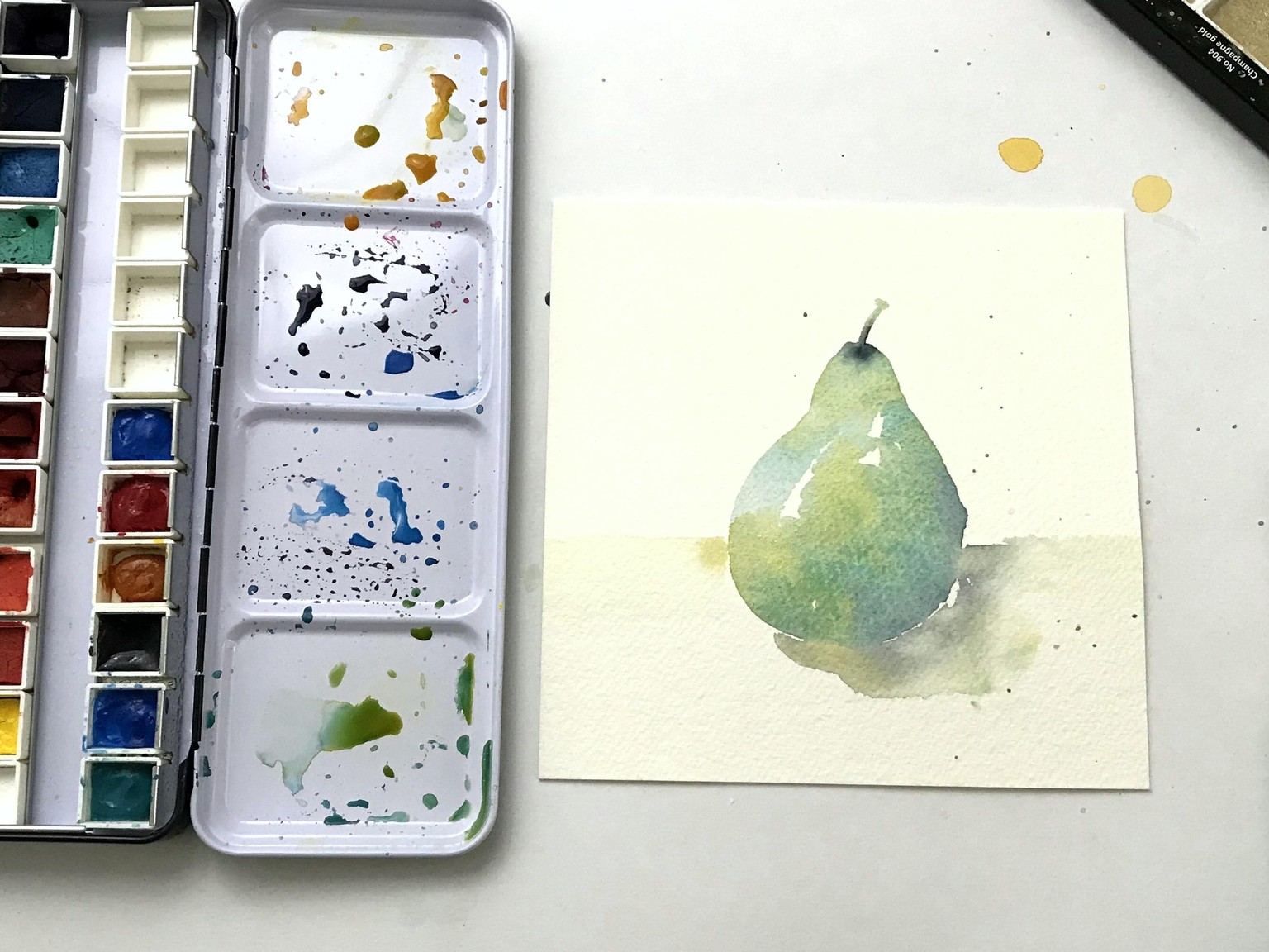 Pretty Watercolor Pear - Sample Project - image 2 - student project
