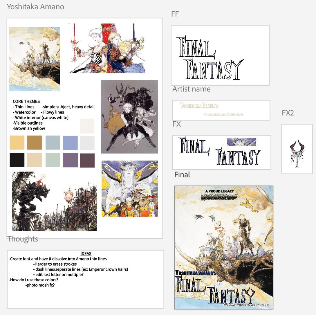 Final Fantasy magazine segment cover - image 2 - student project
