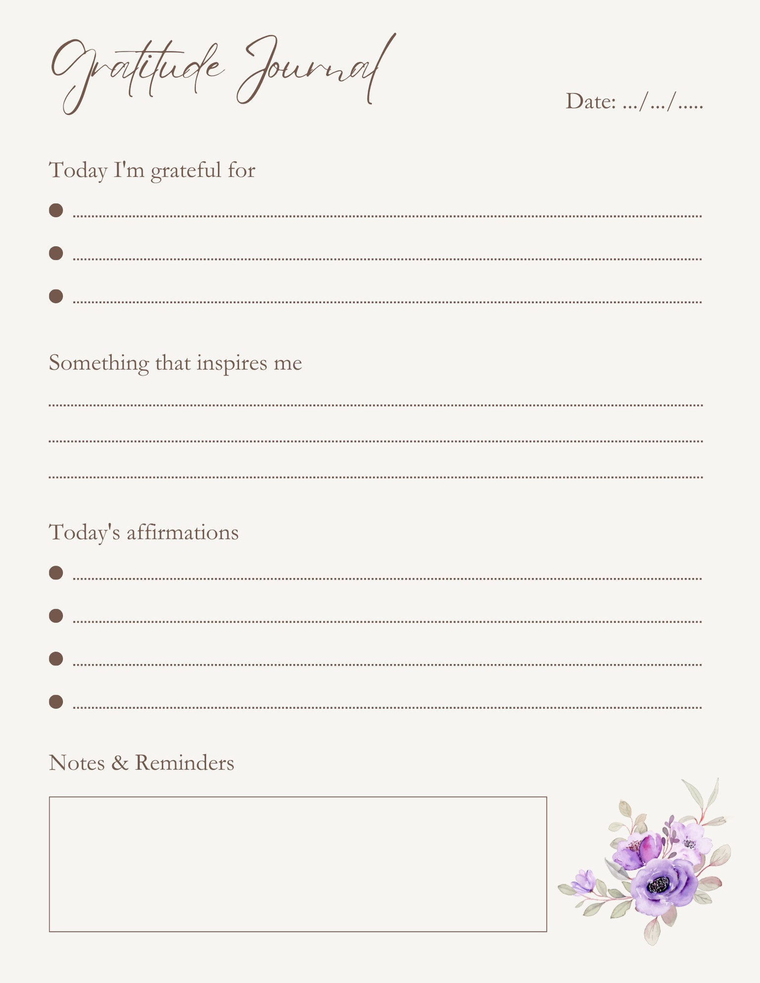 My Gratitude Journal - image 2 - student project