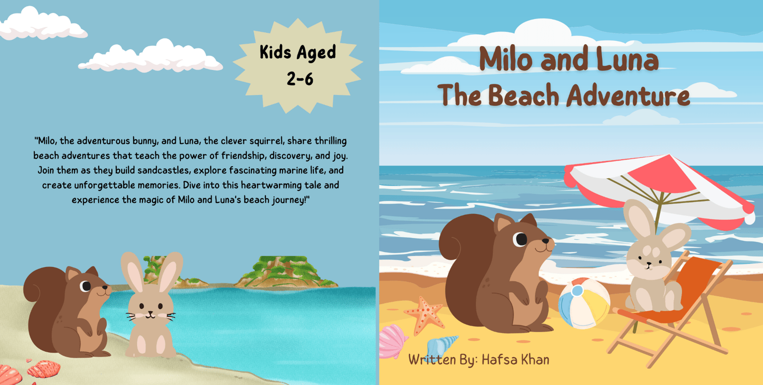 Children's Book on The Beach Adventure (8.5