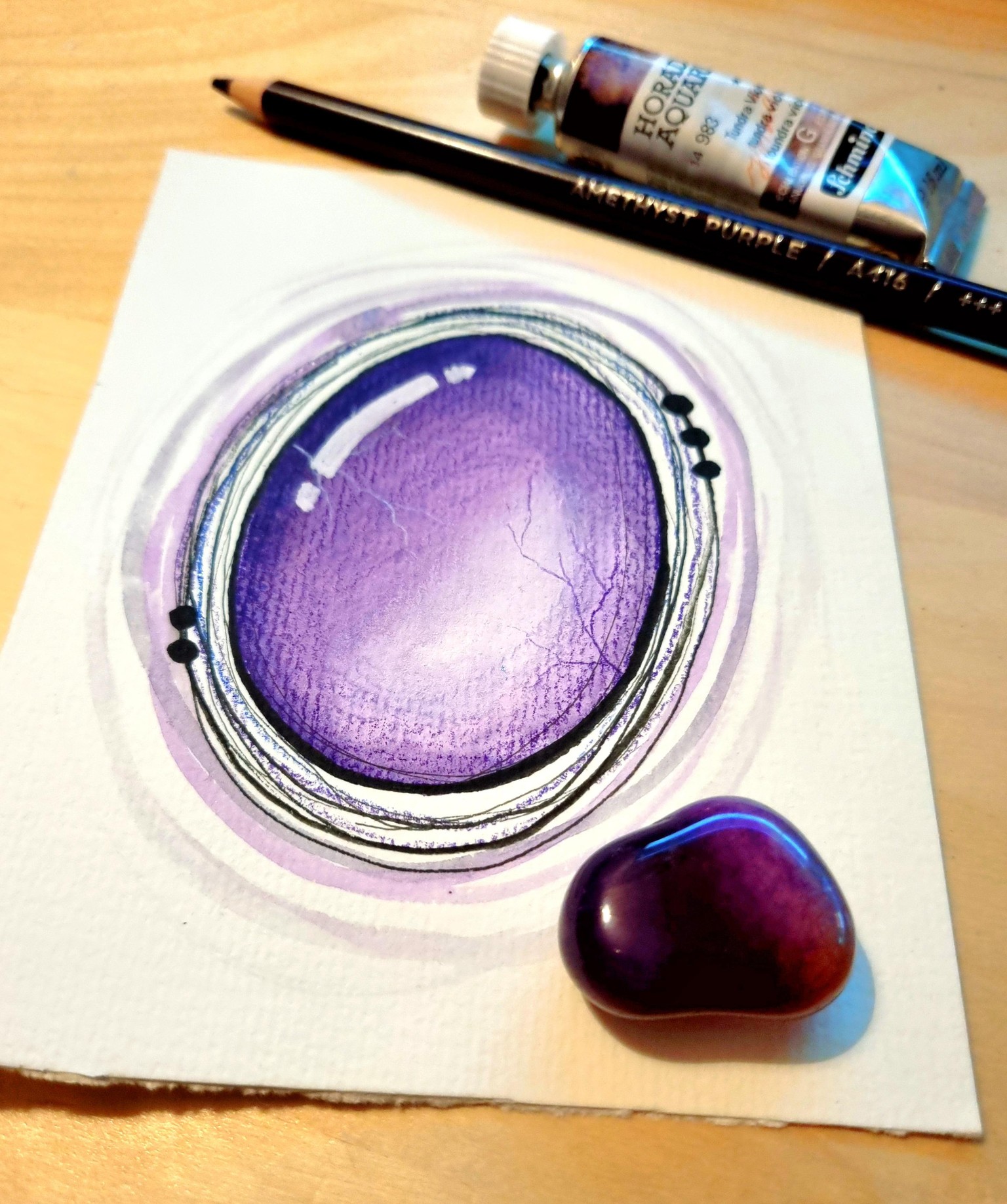 Mixed Media Smooth Wire-Wrapped Gemstones - image 2 - student project