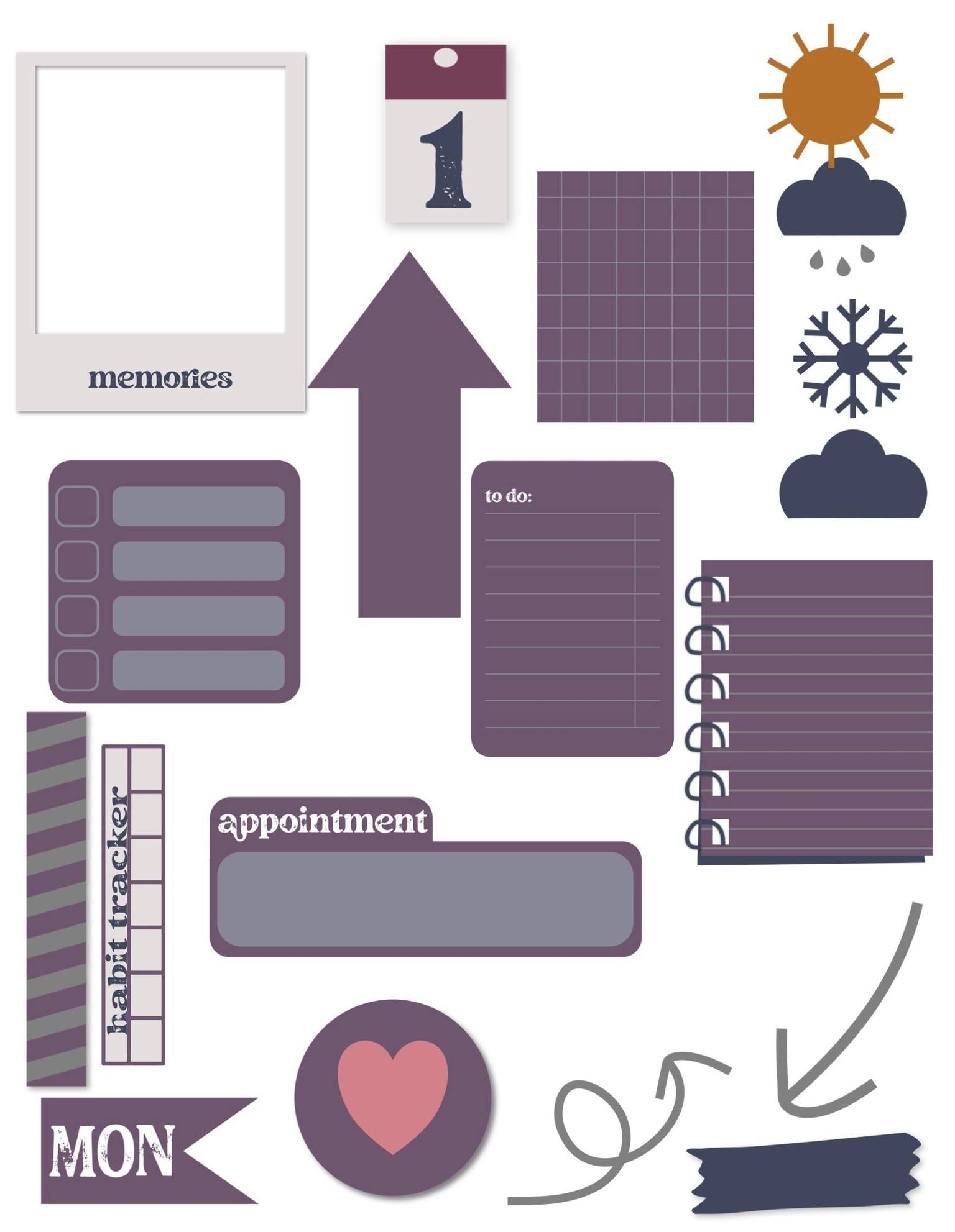 Affinity Designer Stickers - image 1 - student project
