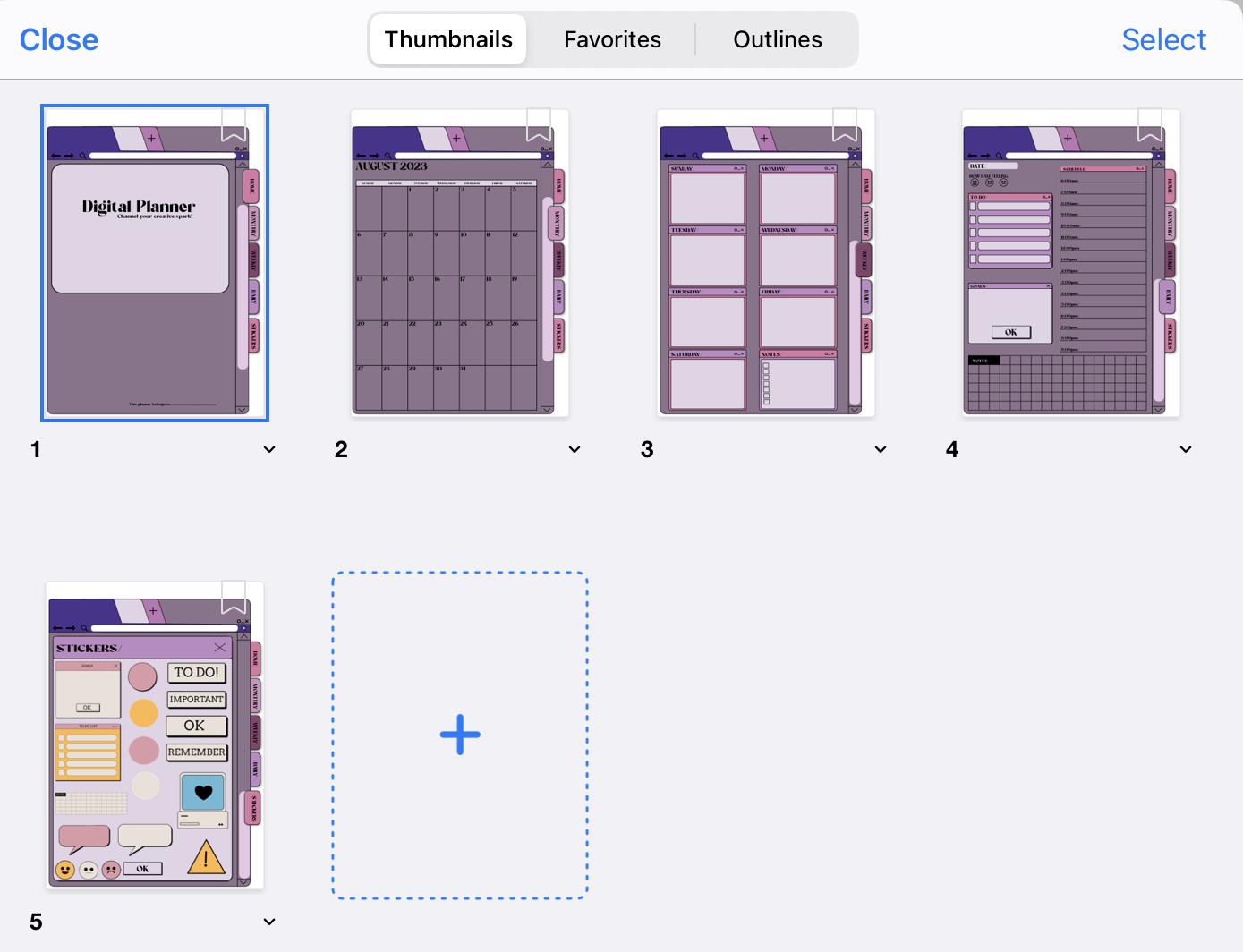Affinity Publisher Planner - image 1 - student project