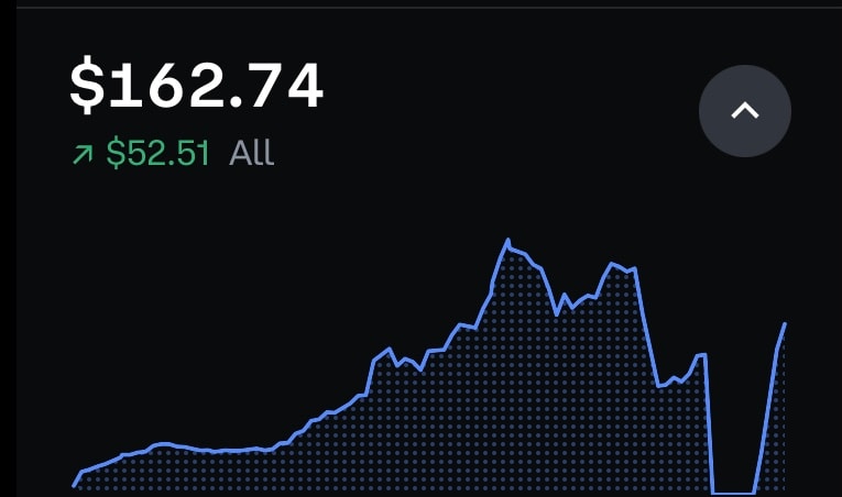 Crypto trading chart - image 5 - student project