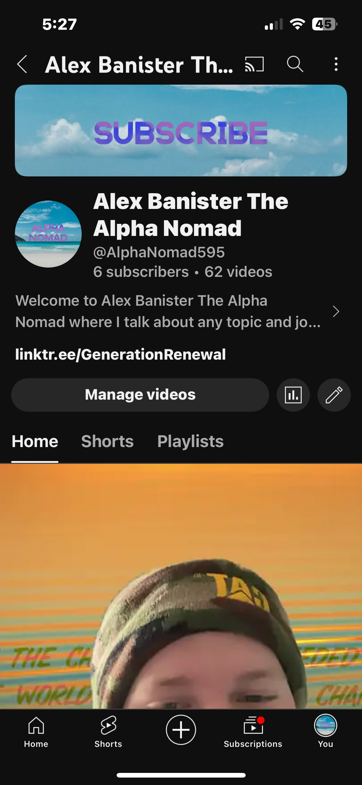 My Youtube Channels Panel - image 3 - student project