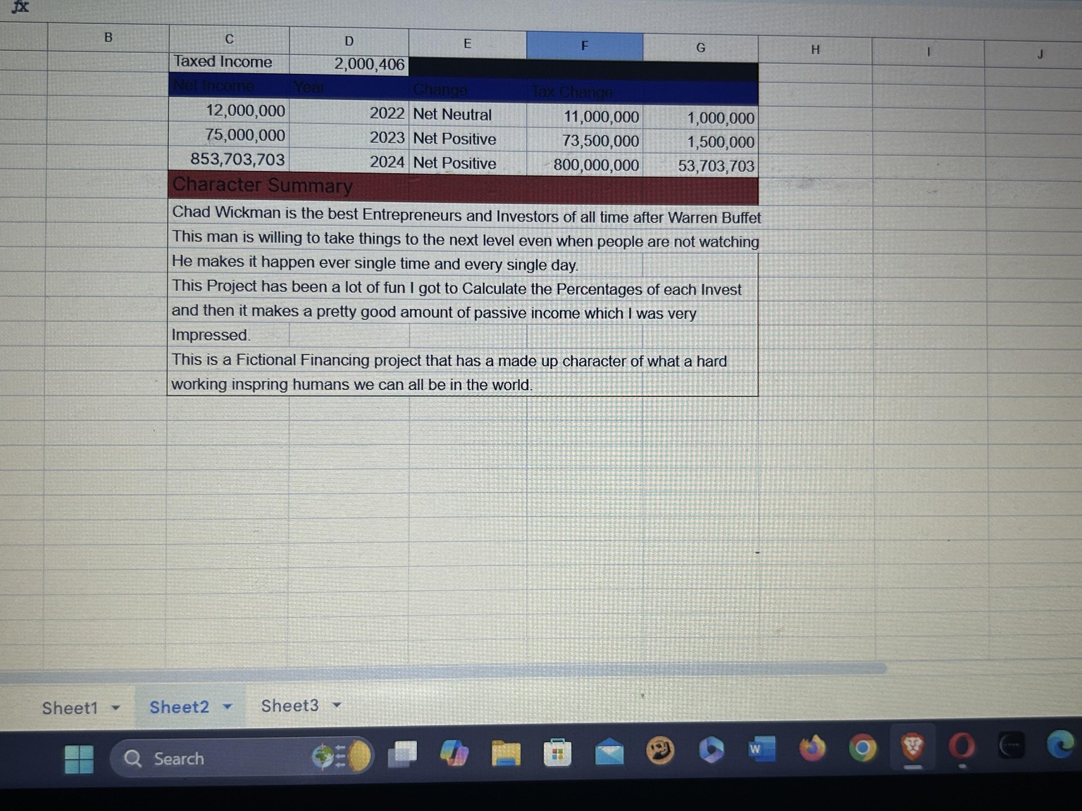 Net income project 2 - image 3 - student project