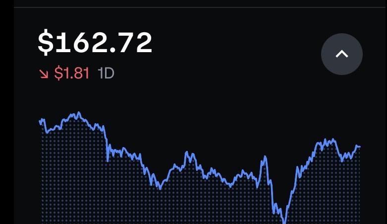 Crypto trading chart - image 1 - student project