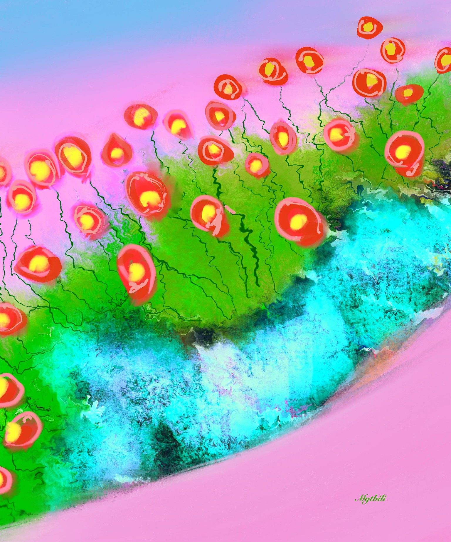 Abstract Flowerscape - image 1 - student project