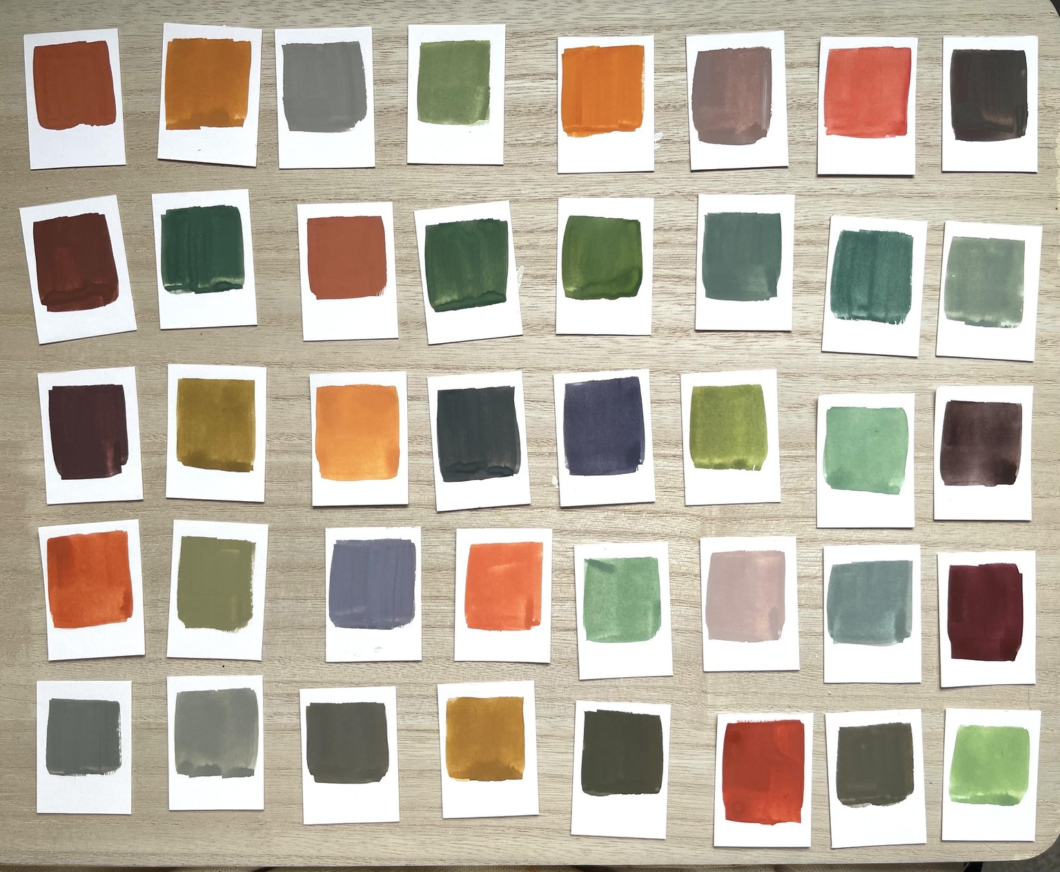 Muted Colour Cards - image 1 - student project