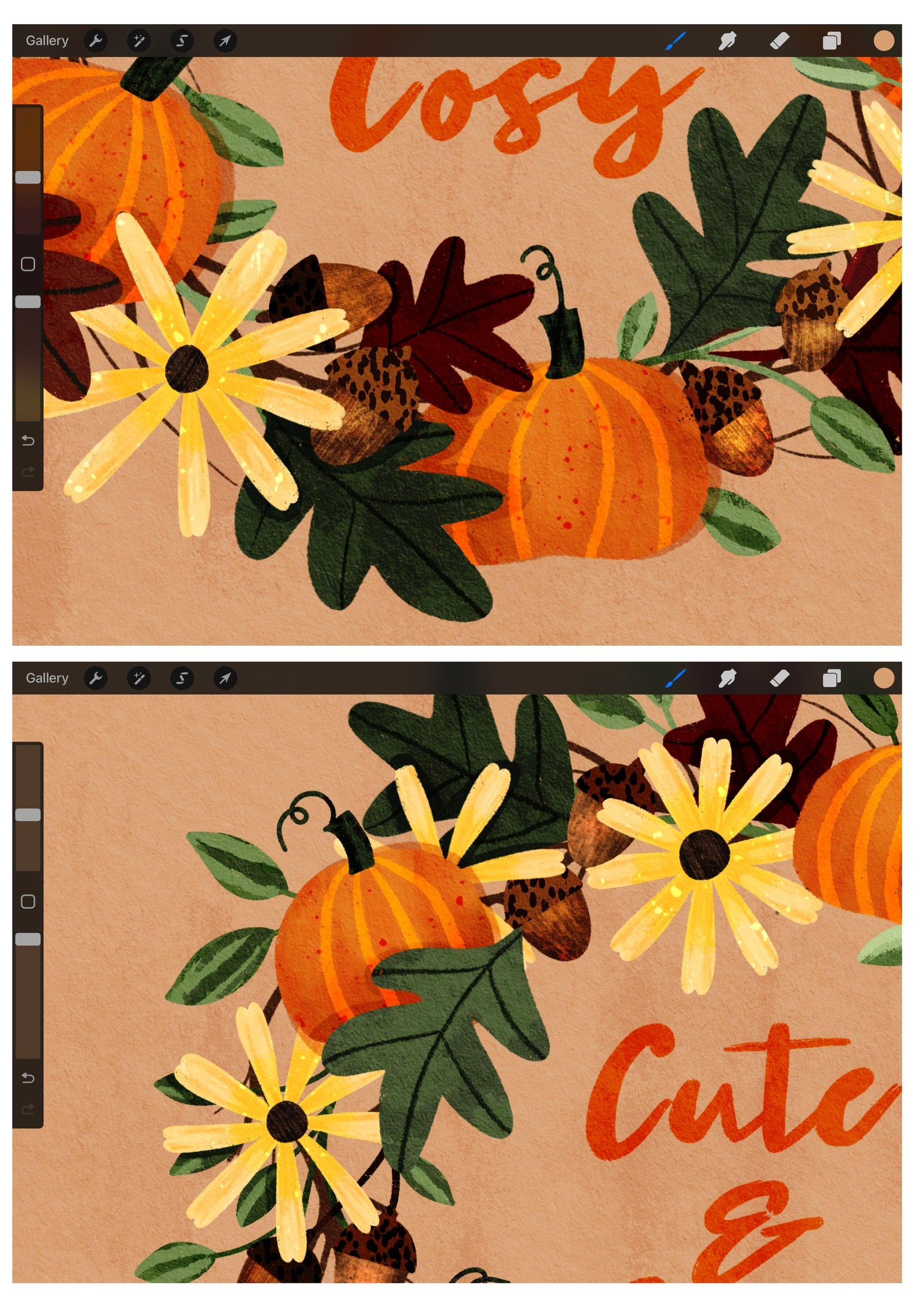 Drawing a Seasonal Wreath - image 4 - student project