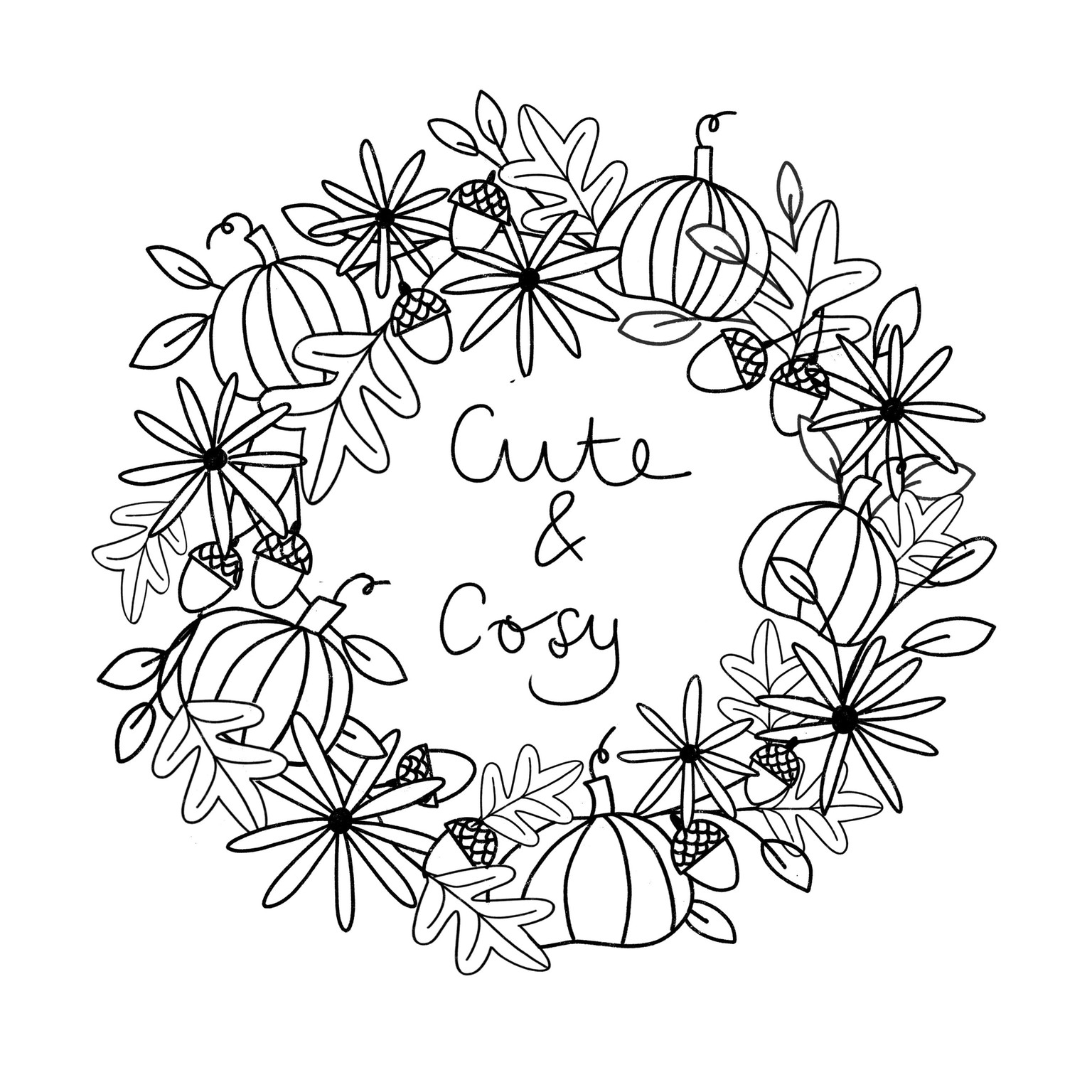 Drawing a Seasonal Wreath - image 1 - student project