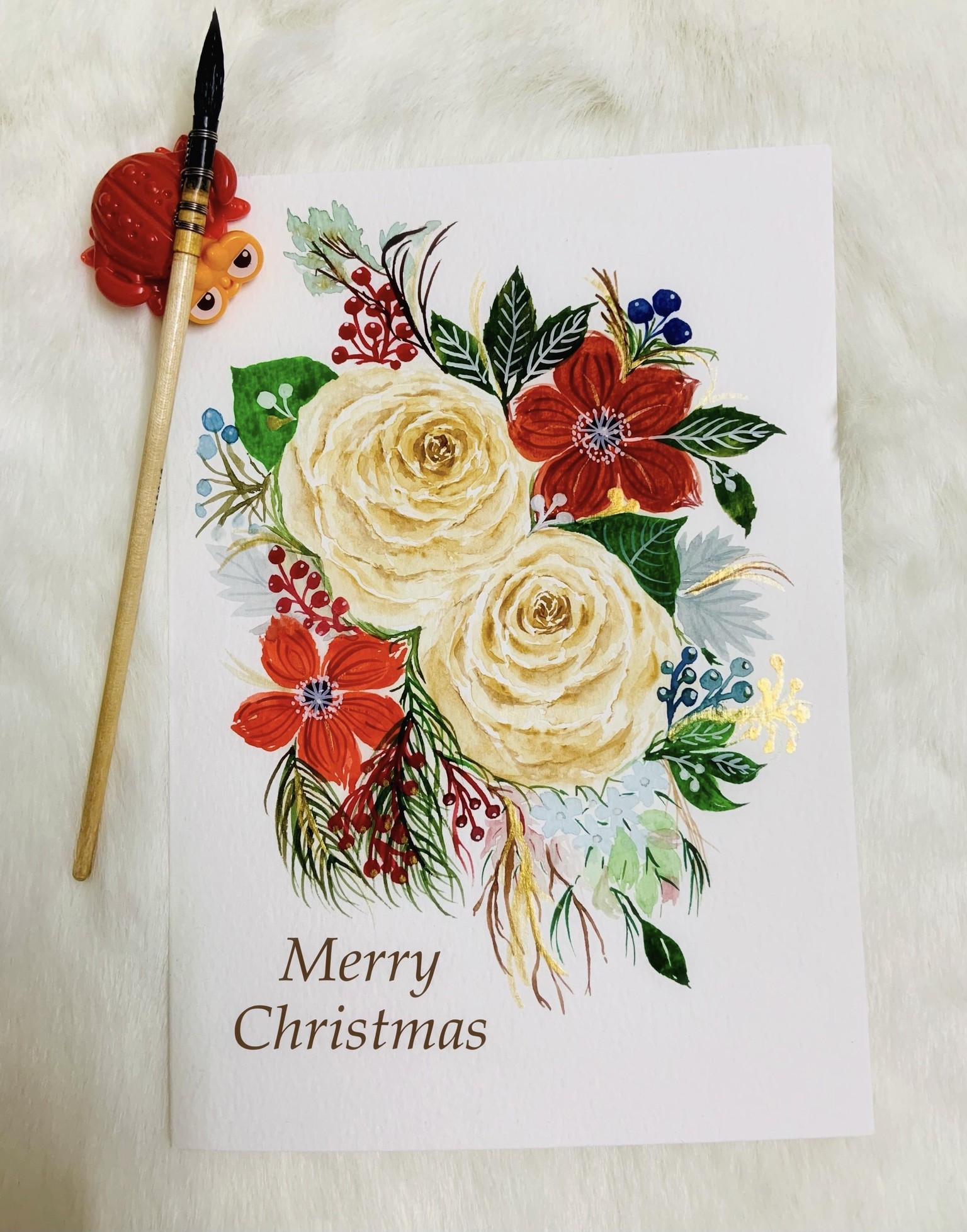 Christmas Modern Holiday Floral Project 01 & 02 - image 1 - student project
