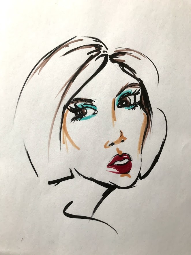 Fashion portrait Markers - image 1 - student project