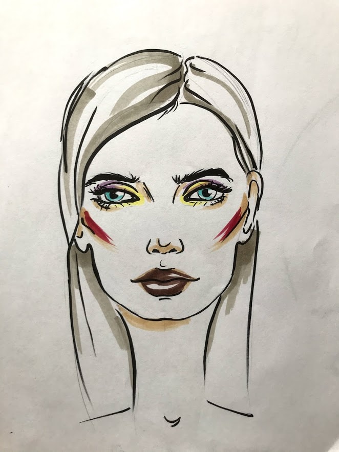 Fashion portrait Markers - image 2 - student project
